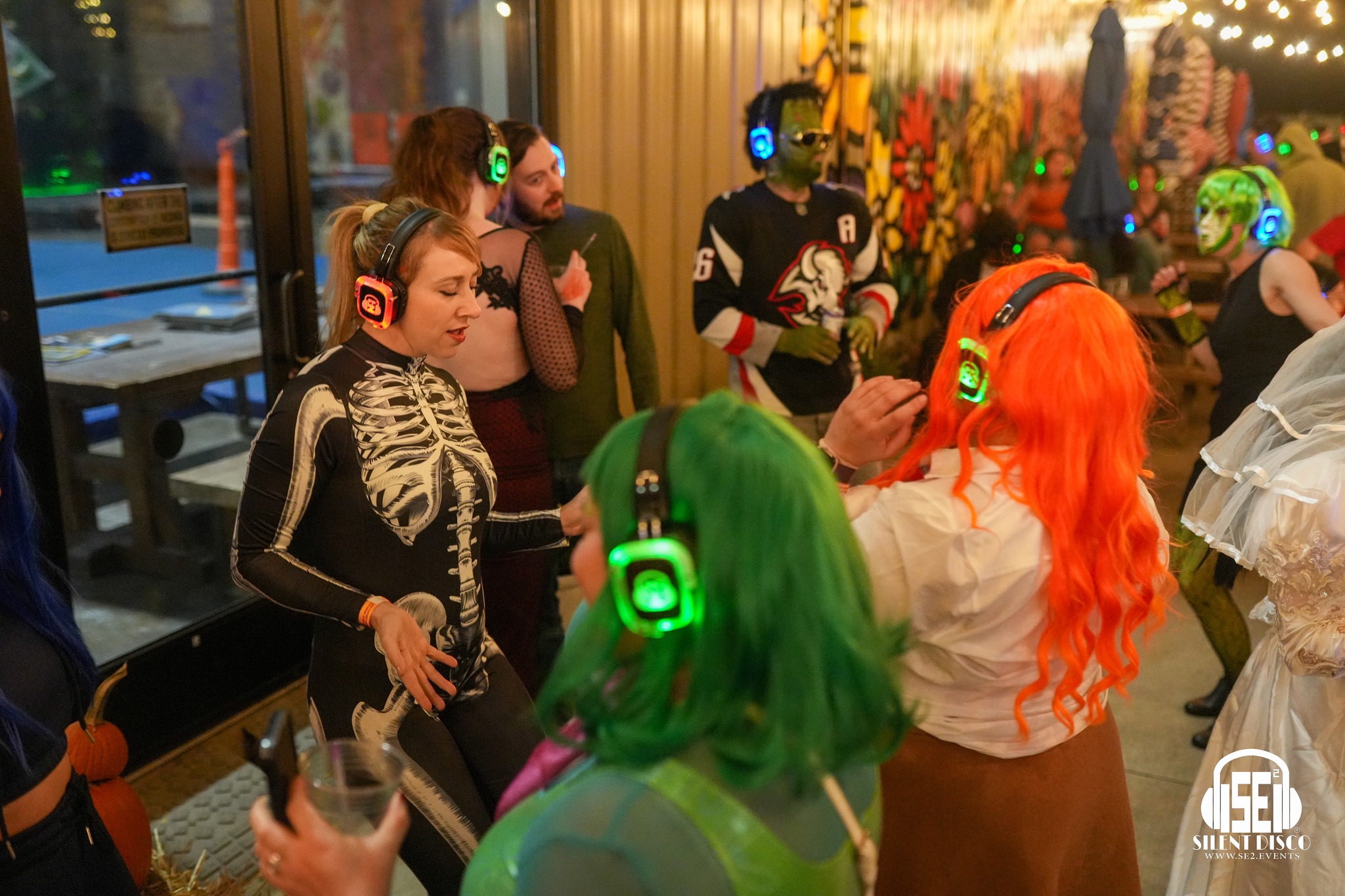 SE2 Silent Disco guests at Resurgence Brewing Company in Buffalo.