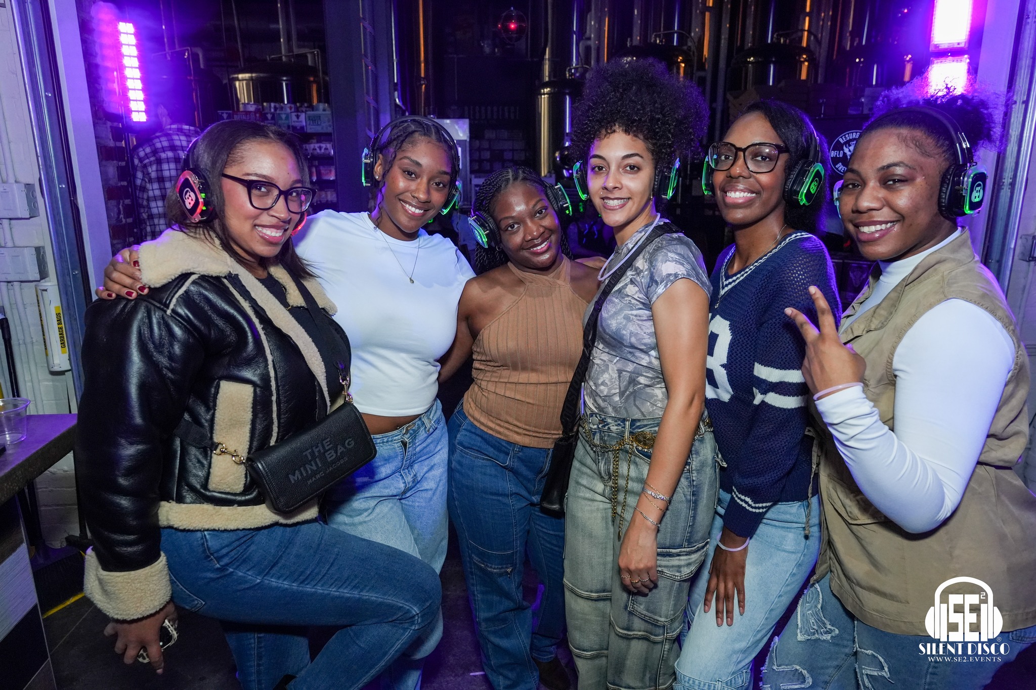 SE2 Silent Disco guests at Resurgence Brewing Company in Buffalo.