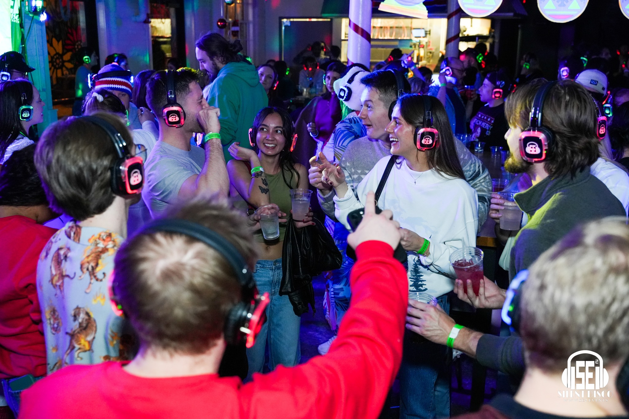 SE2 Silent Disco guests at Resurgence Brewing Company in Buffalo.