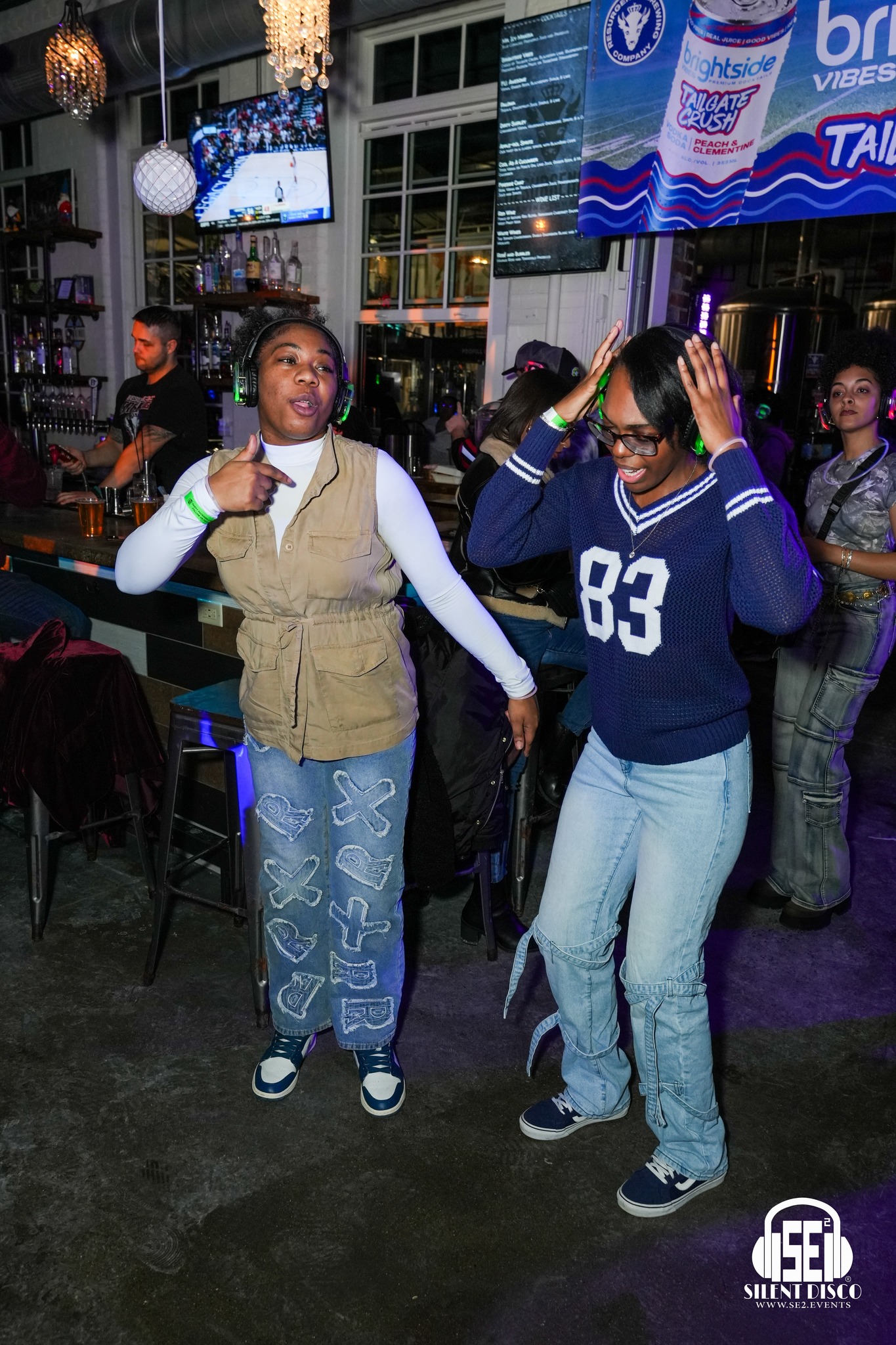 SE2 Silent Disco guests at Resurgence Brewing Company in Buffalo.