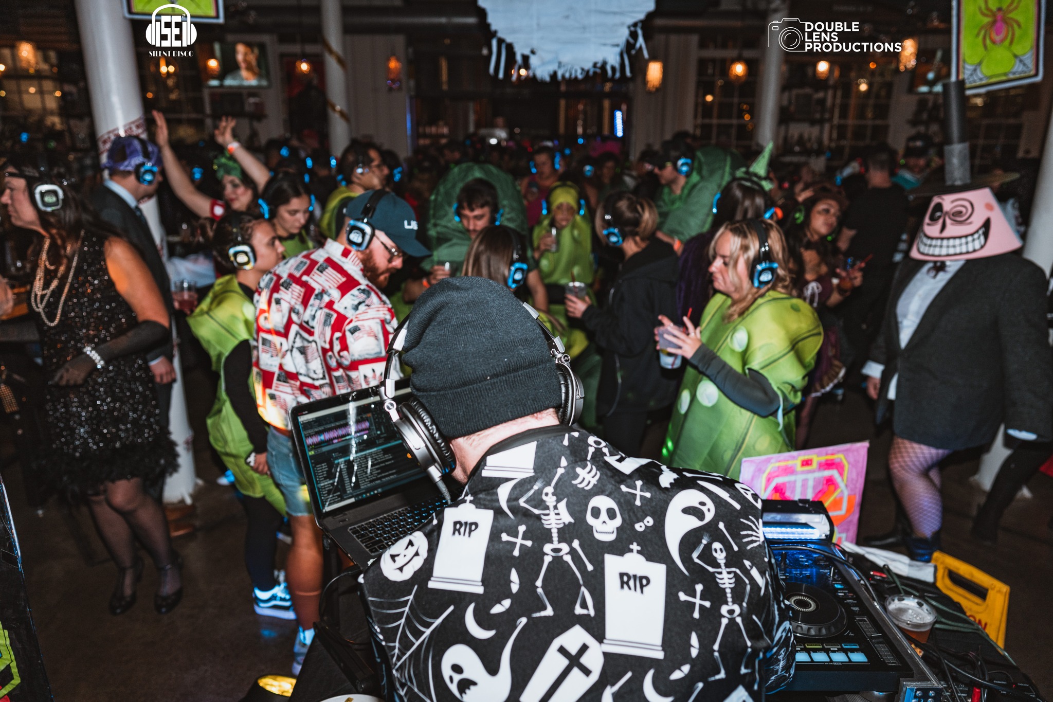 SE2 Silent Disco guests at Resurgence Brewing Company in Buffalo.