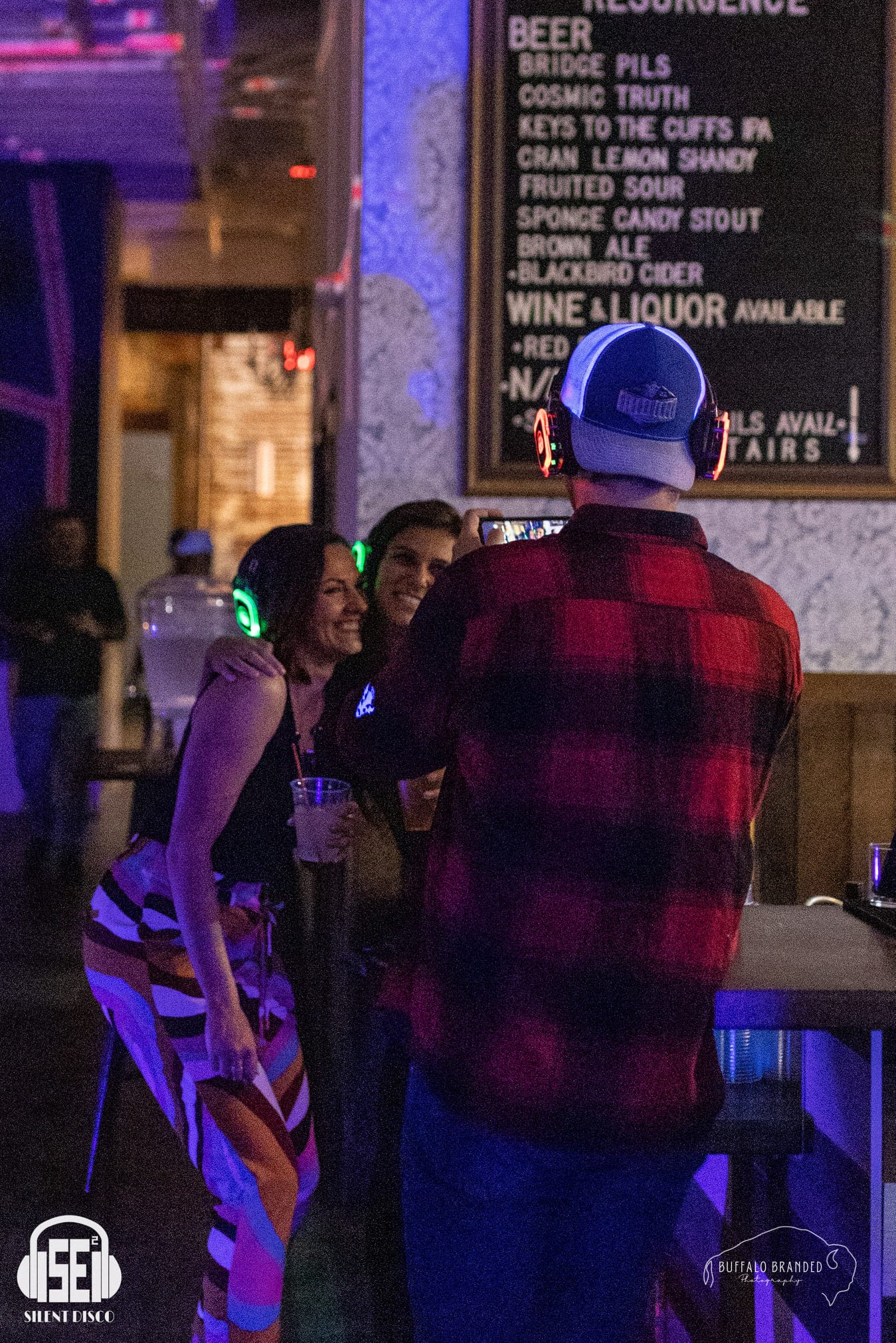 SE2 Silent Disco guests at Resurgence Brewing Company in Buffalo.