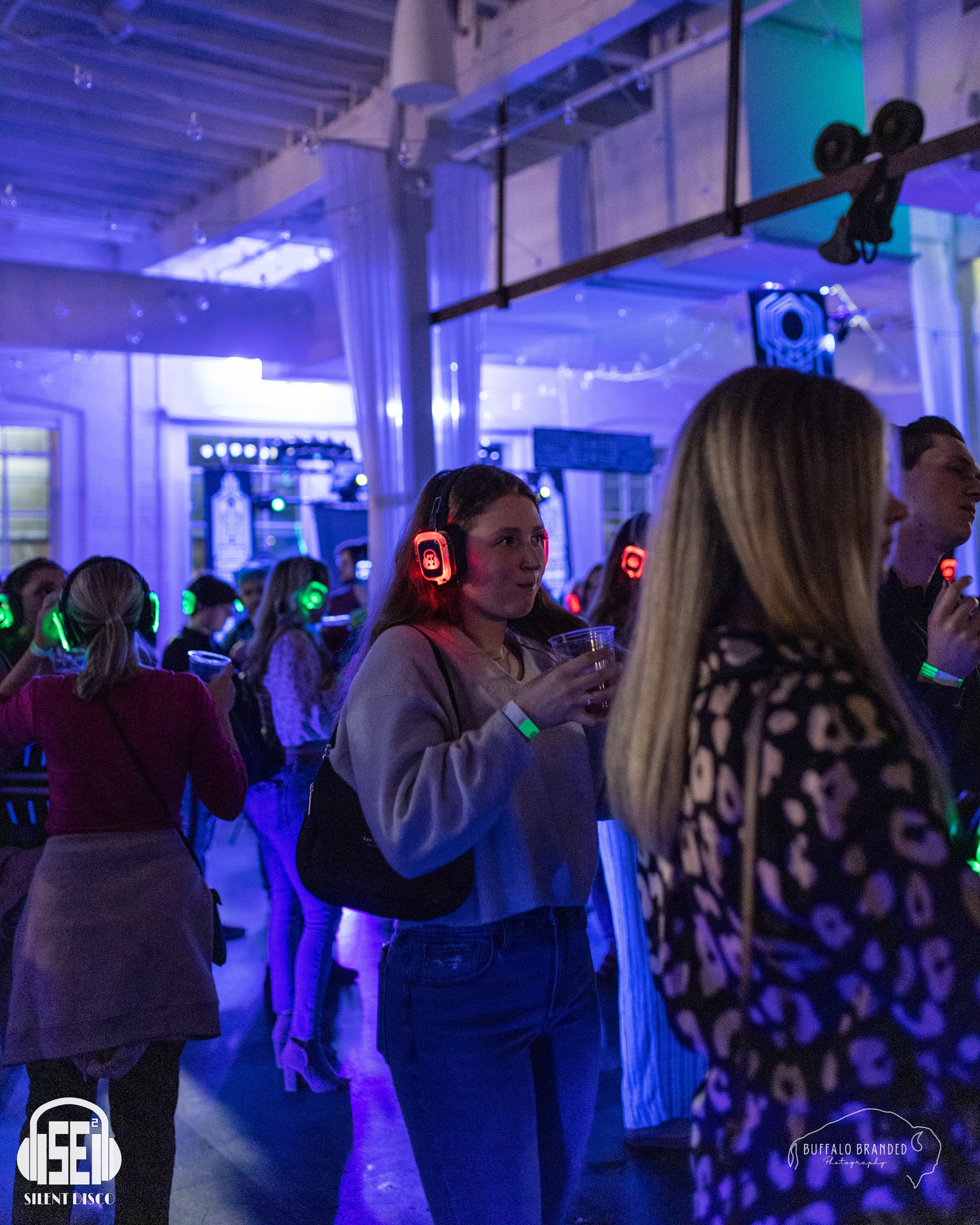 SE2 Silent Disco guests at Resurgence Brewing Company in Buffalo.