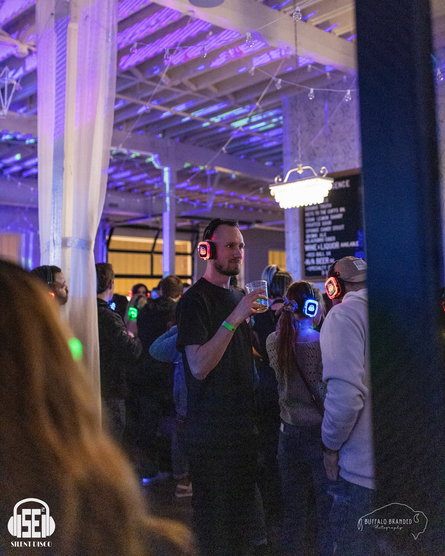 SE2 Silent Disco guests at Resurgence Brewing Company in Buffalo.