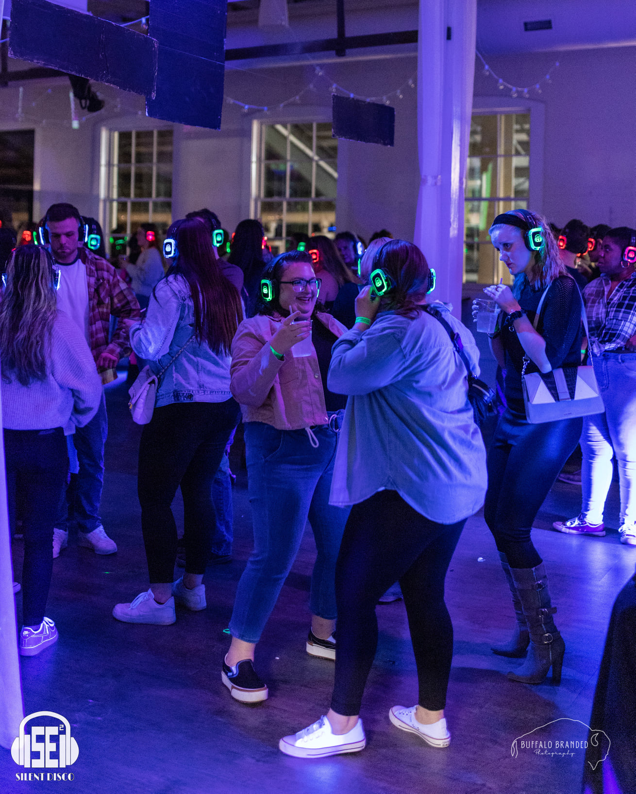 SE2 Silent Disco guests at Resurgence Brewing Company in Buffalo.