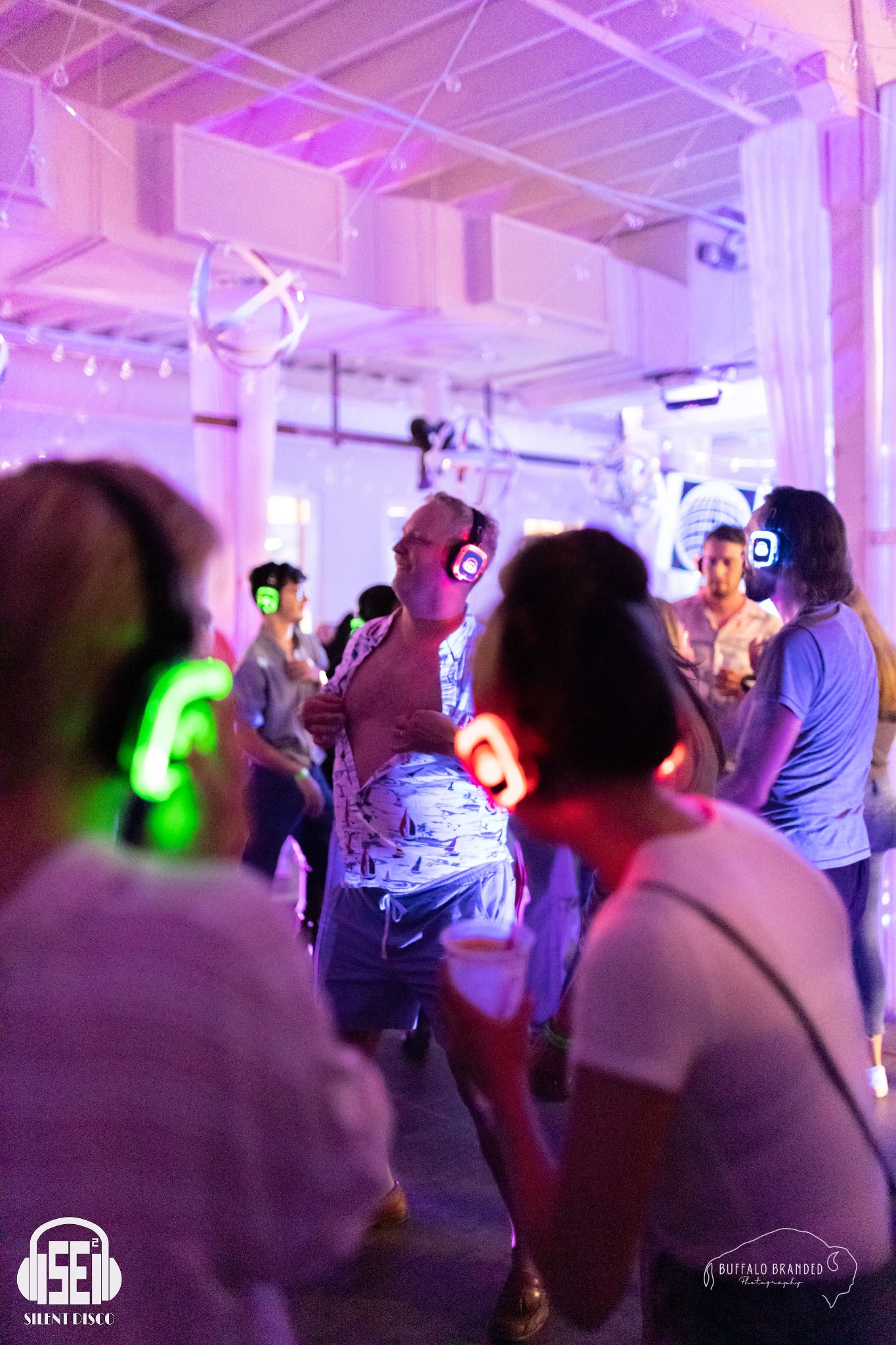 SE2 Silent Disco guests at Resurgence Brewing Company in Buffalo.