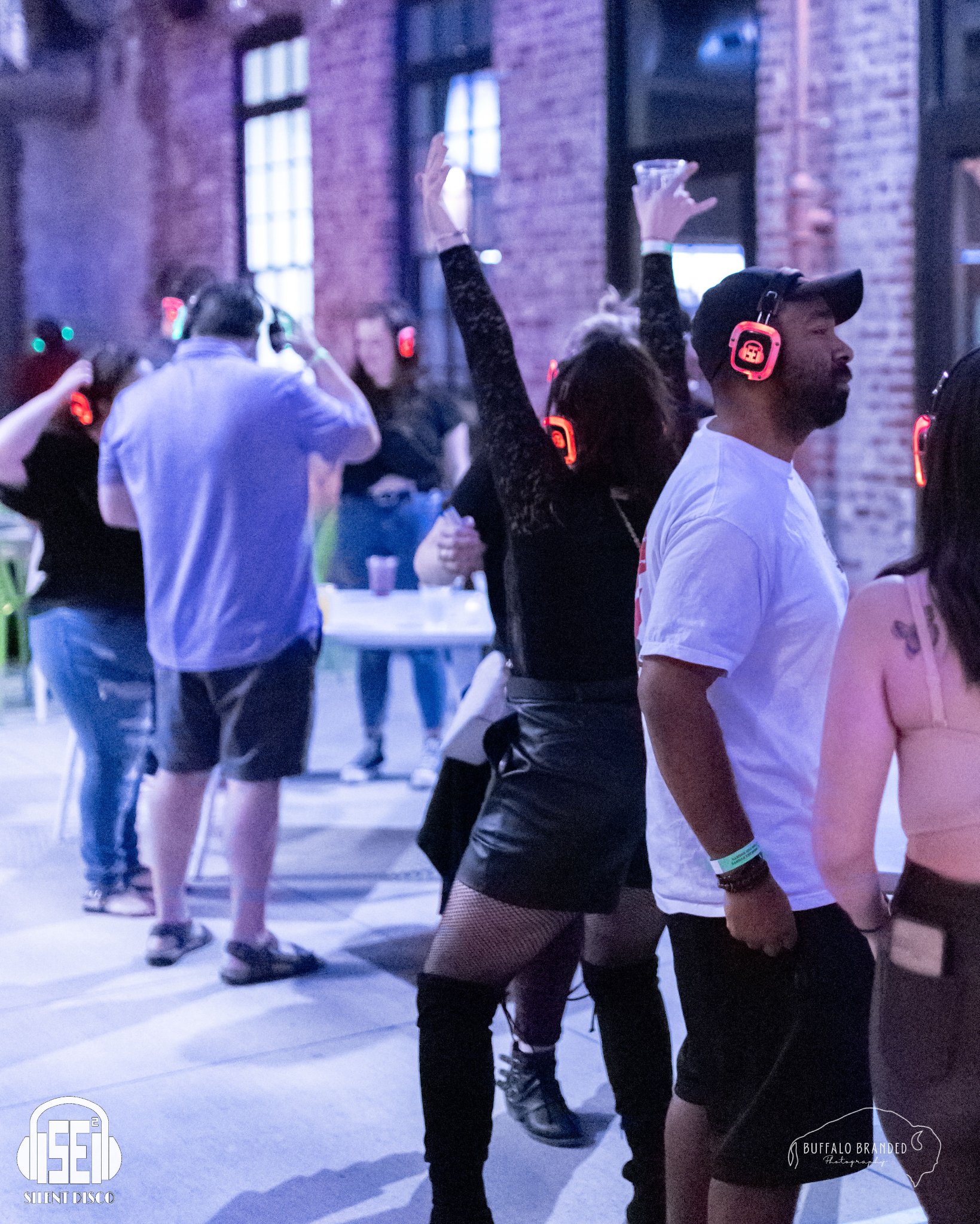 SE2 Silent Disco guests at Resurgence Brewing Company in Buffalo.