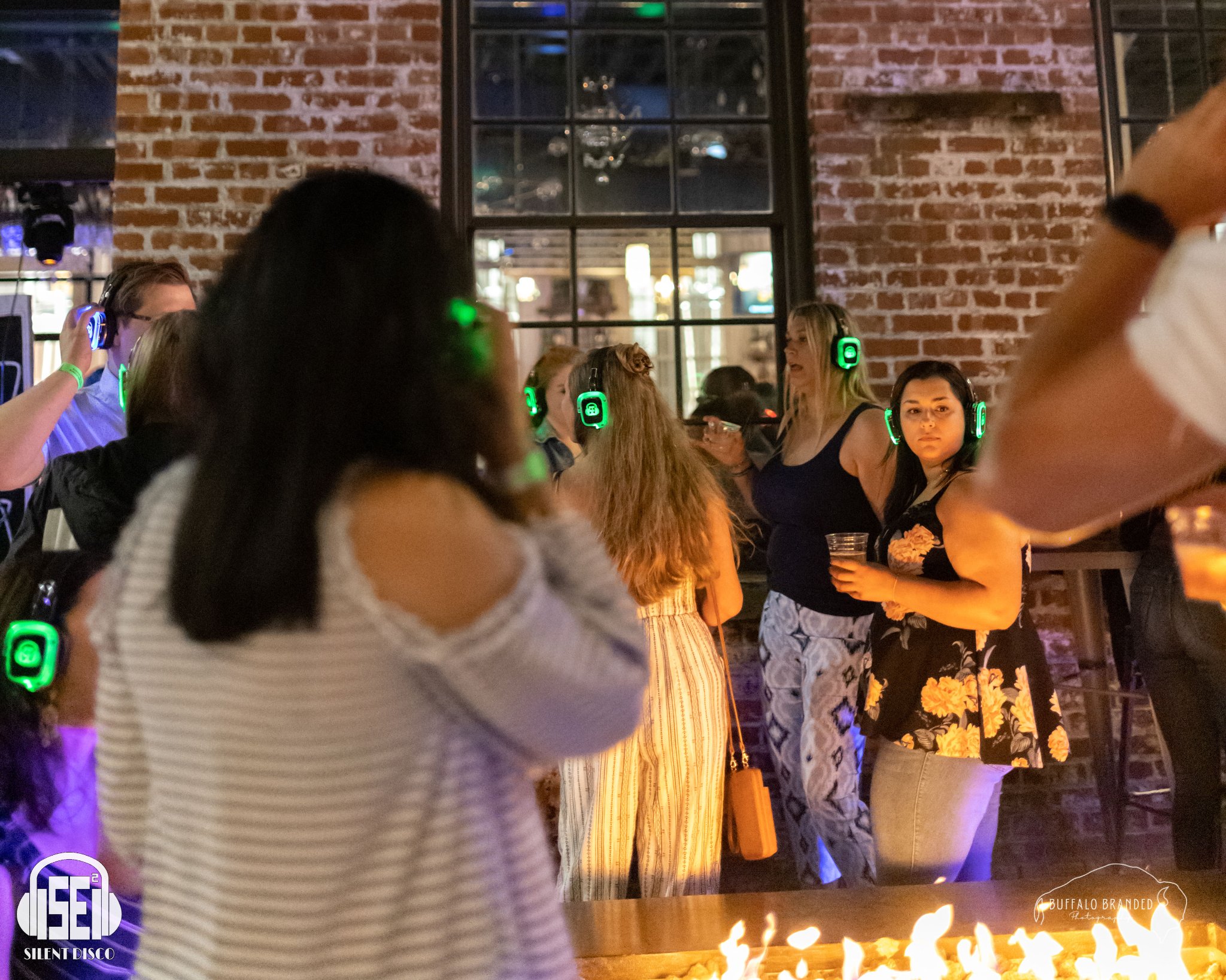 SE2 Silent Disco guests at Resurgence Brewing Company in Buffalo.