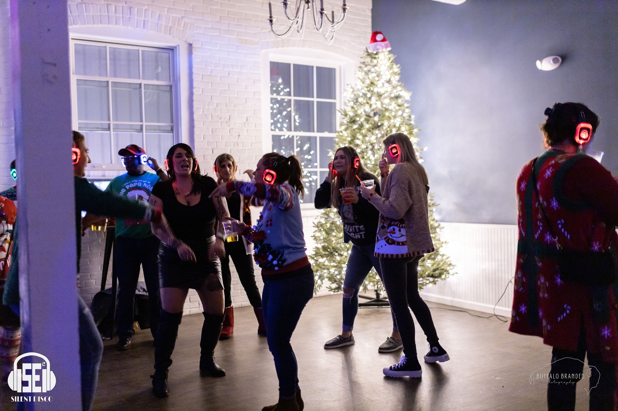 SE2 Silent Disco guests at Resurgence Brewing Company in Buffalo.