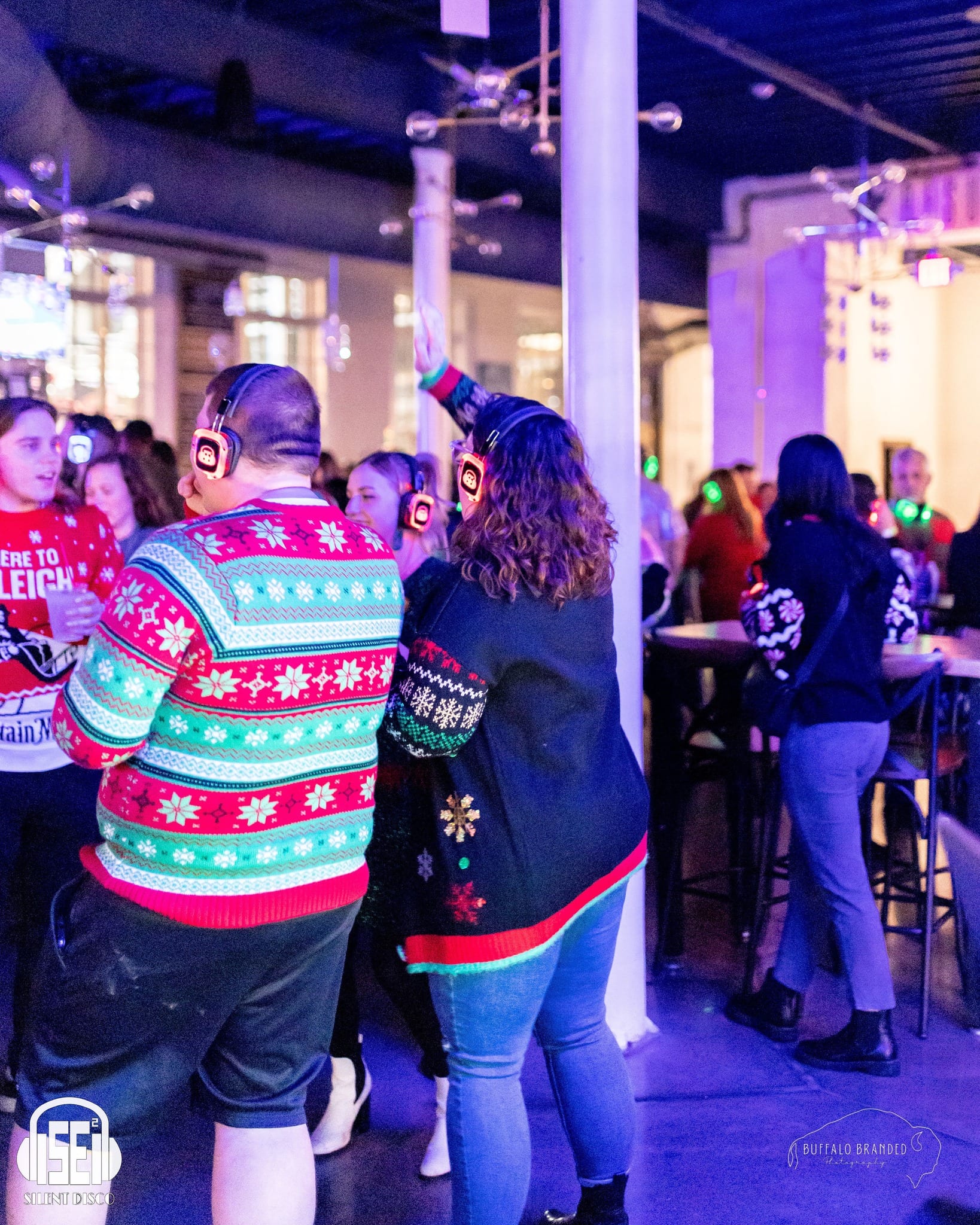 SE2 Silent Disco guests at Resurgence Brewing Company in Buffalo.