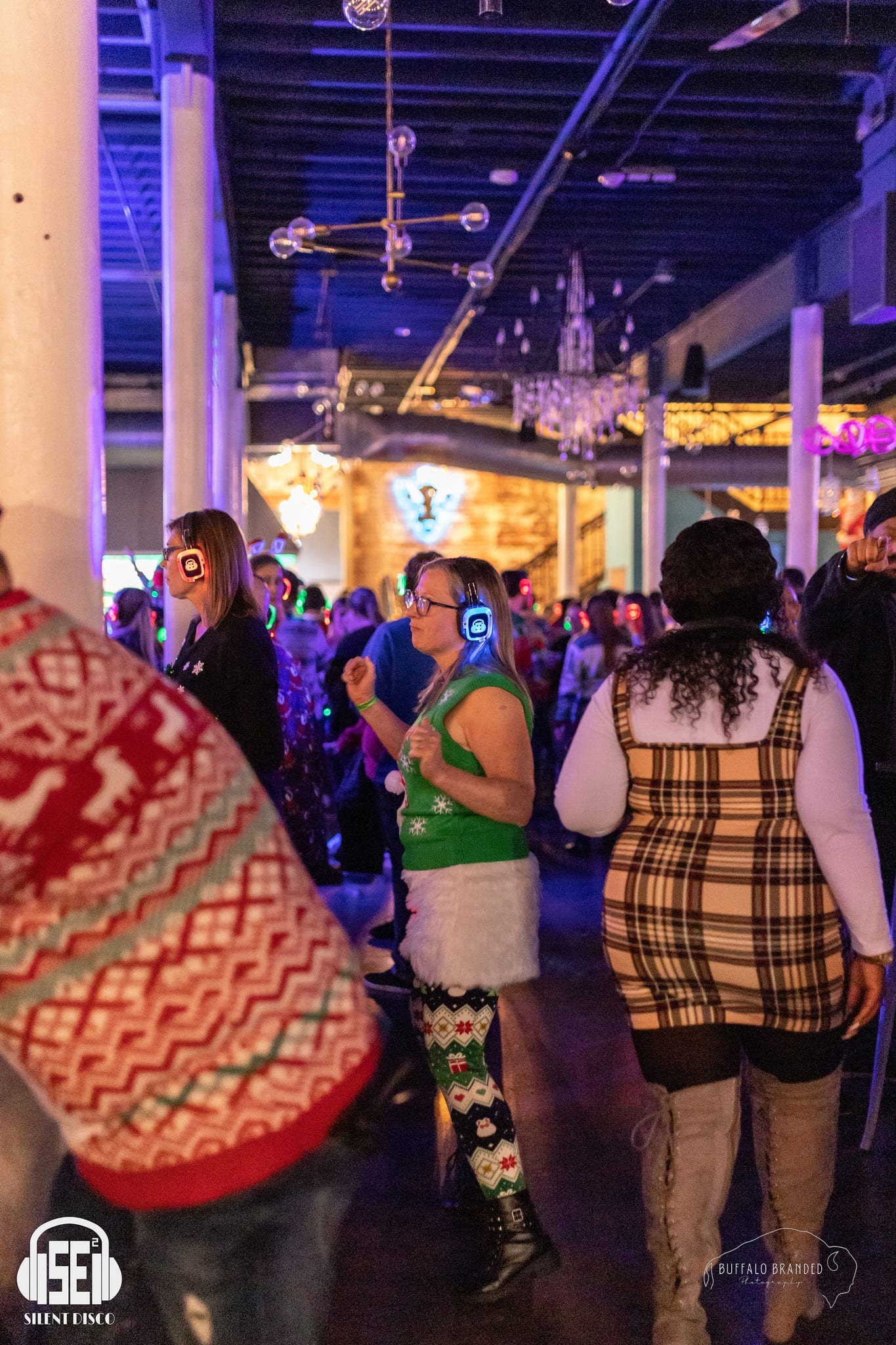SE2 Silent Disco guests at Resurgence Brewing Company in Buffalo.