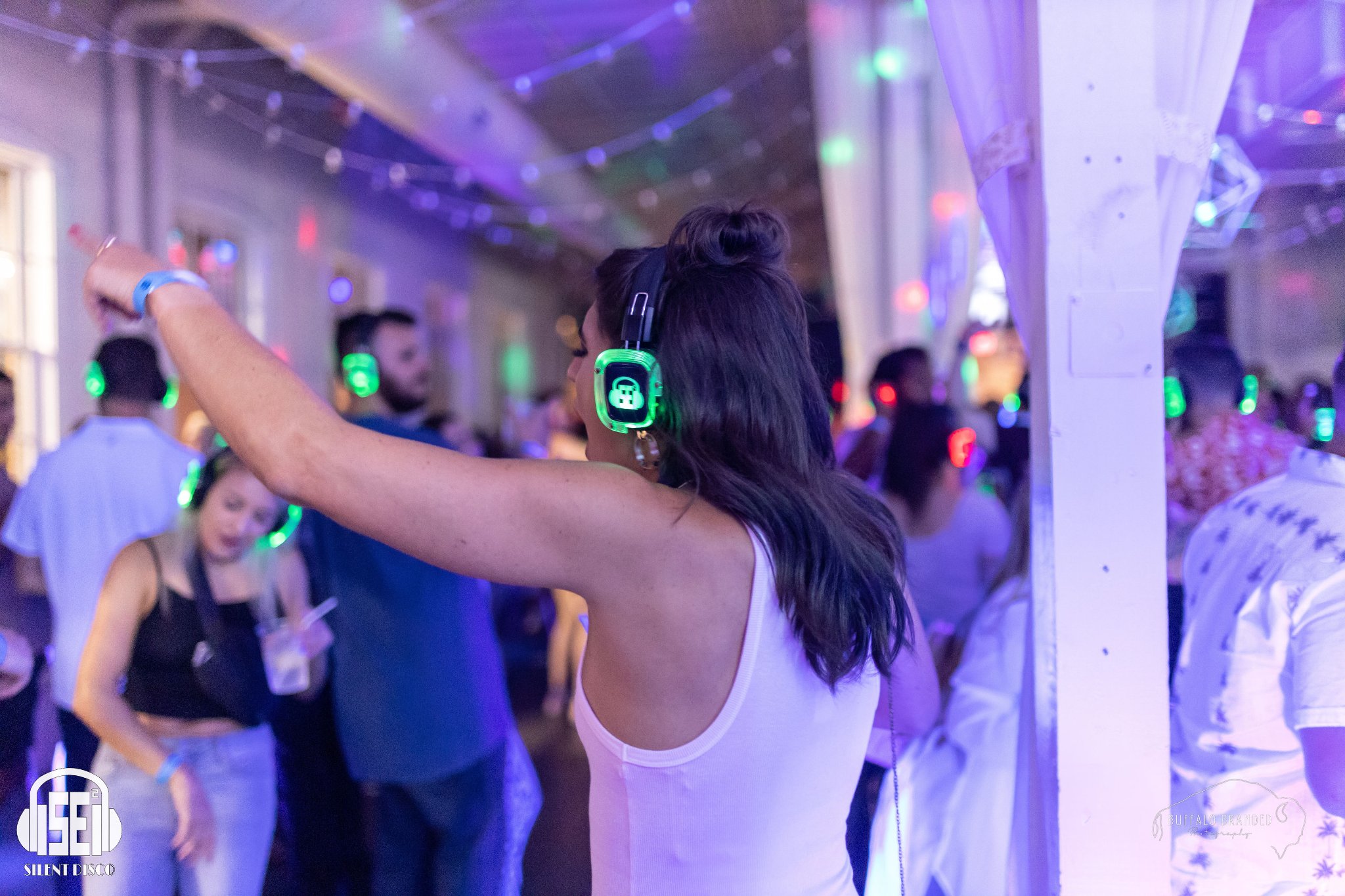SE2 Silent Disco guests at Resurgence Brewing Company in Buffalo.