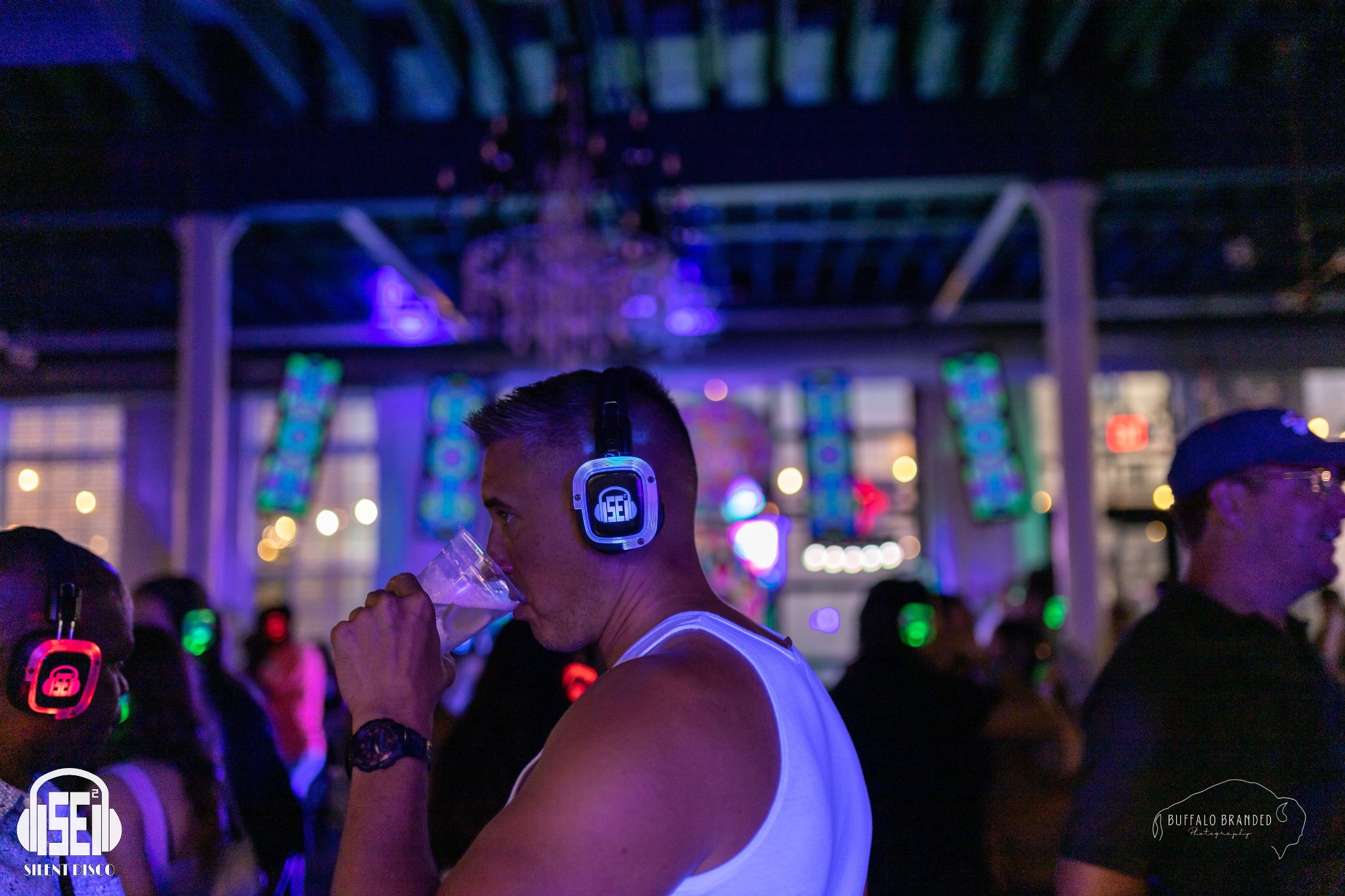 SE2 Silent Disco guests at Resurgence Brewing Company in Buffalo.