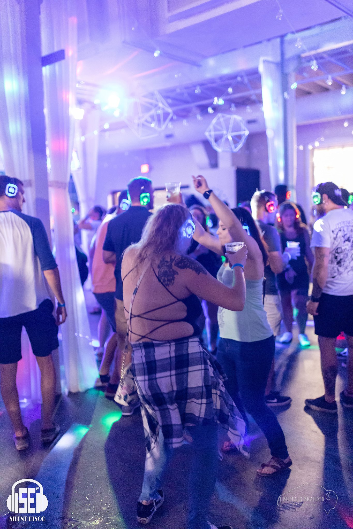 SE2 Silent Disco guests at Resurgence Brewing Company in Buffalo.