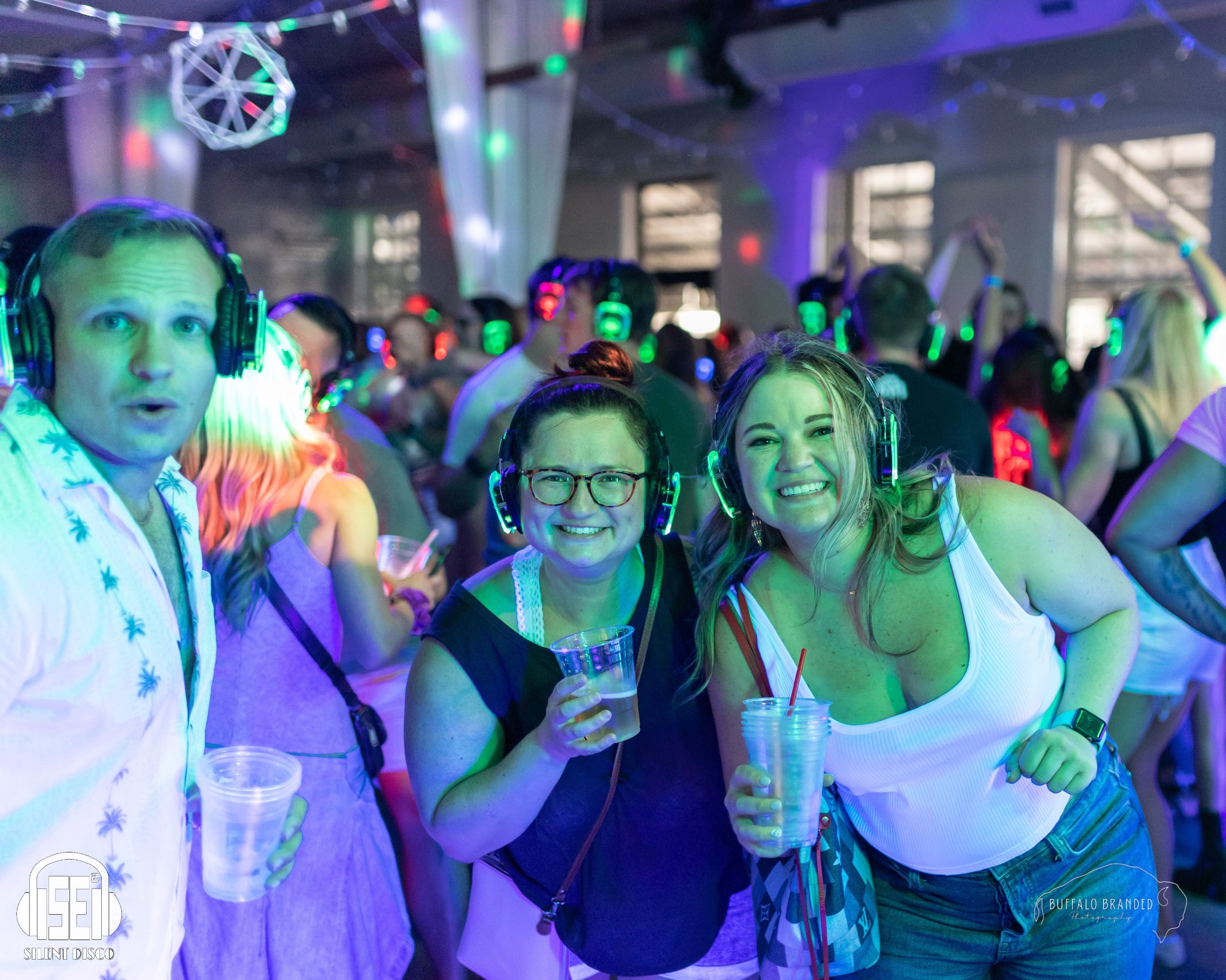 SE2 Silent Disco guests at Resurgence Brewing Company in Buffalo.