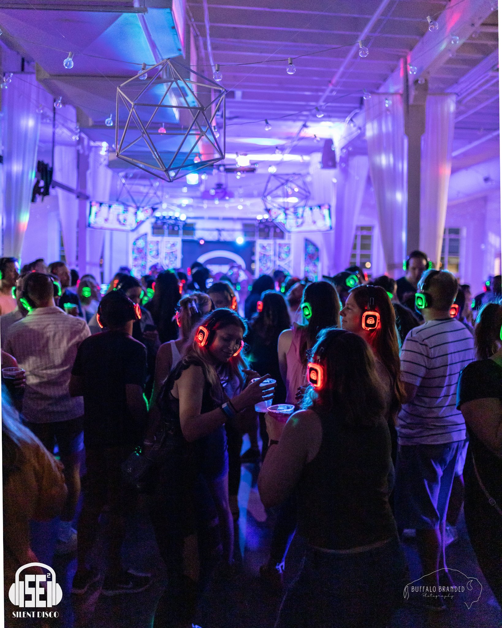 SE2 Silent Disco guests at Resurgence Brewing Company in Buffalo.