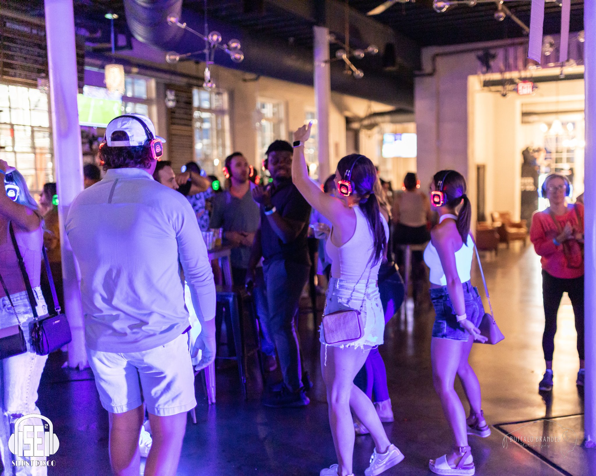 SE2 Silent Disco guests at Resurgence Brewing Company in Buffalo.