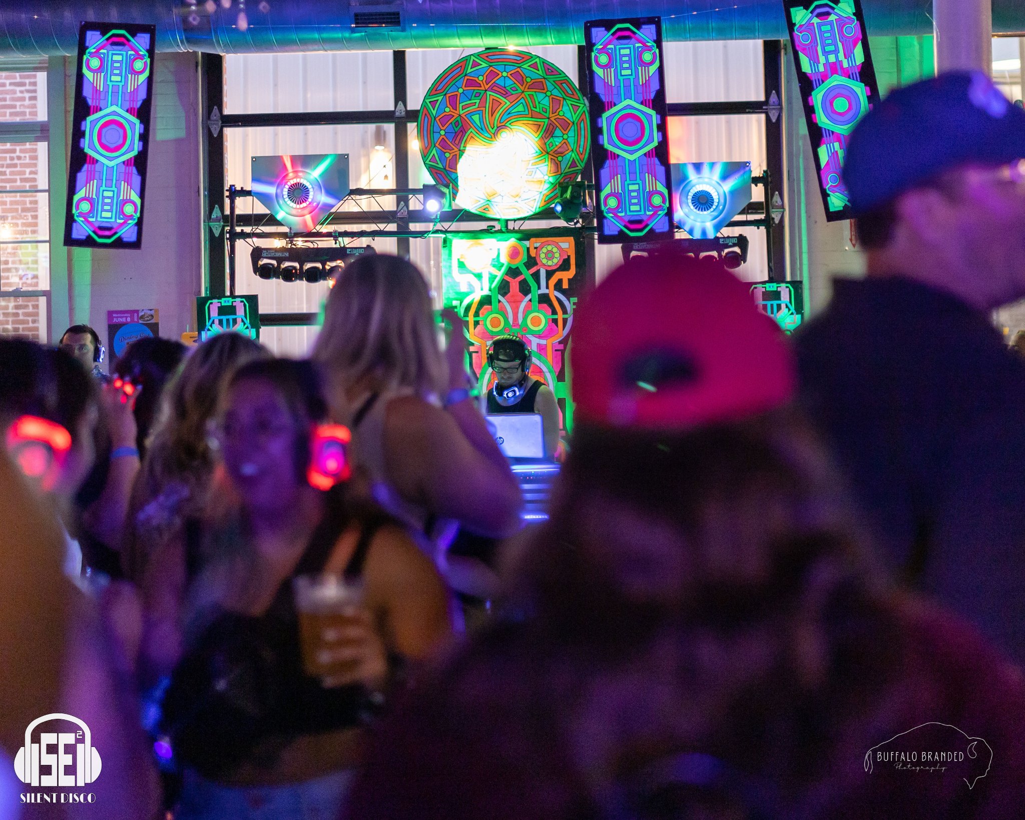 SE2 Silent Disco guests at Resurgence Brewing Company in Buffalo.