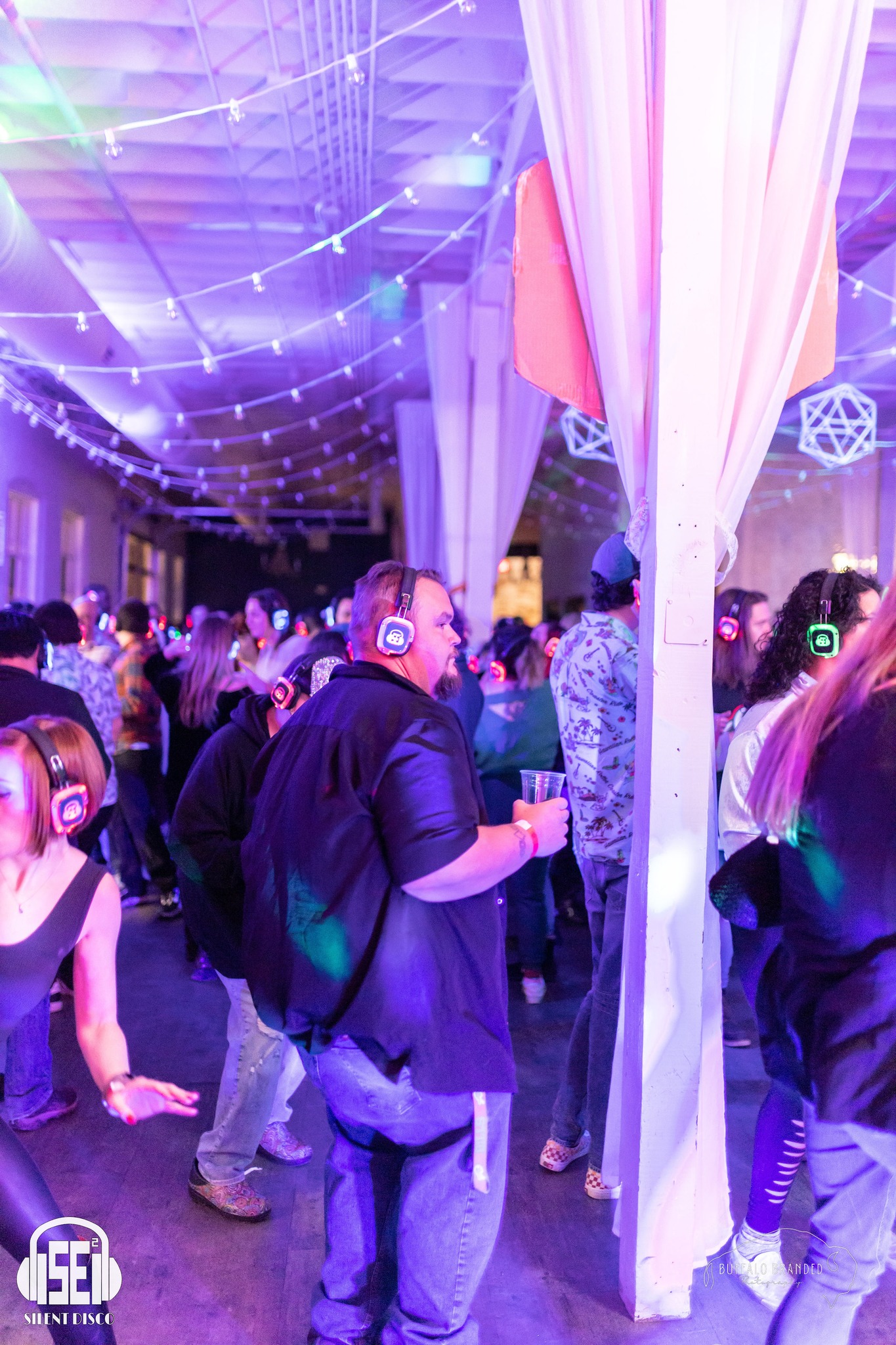 SE2 Silent Disco guests at Resurgence Brewing Company in Buffalo.