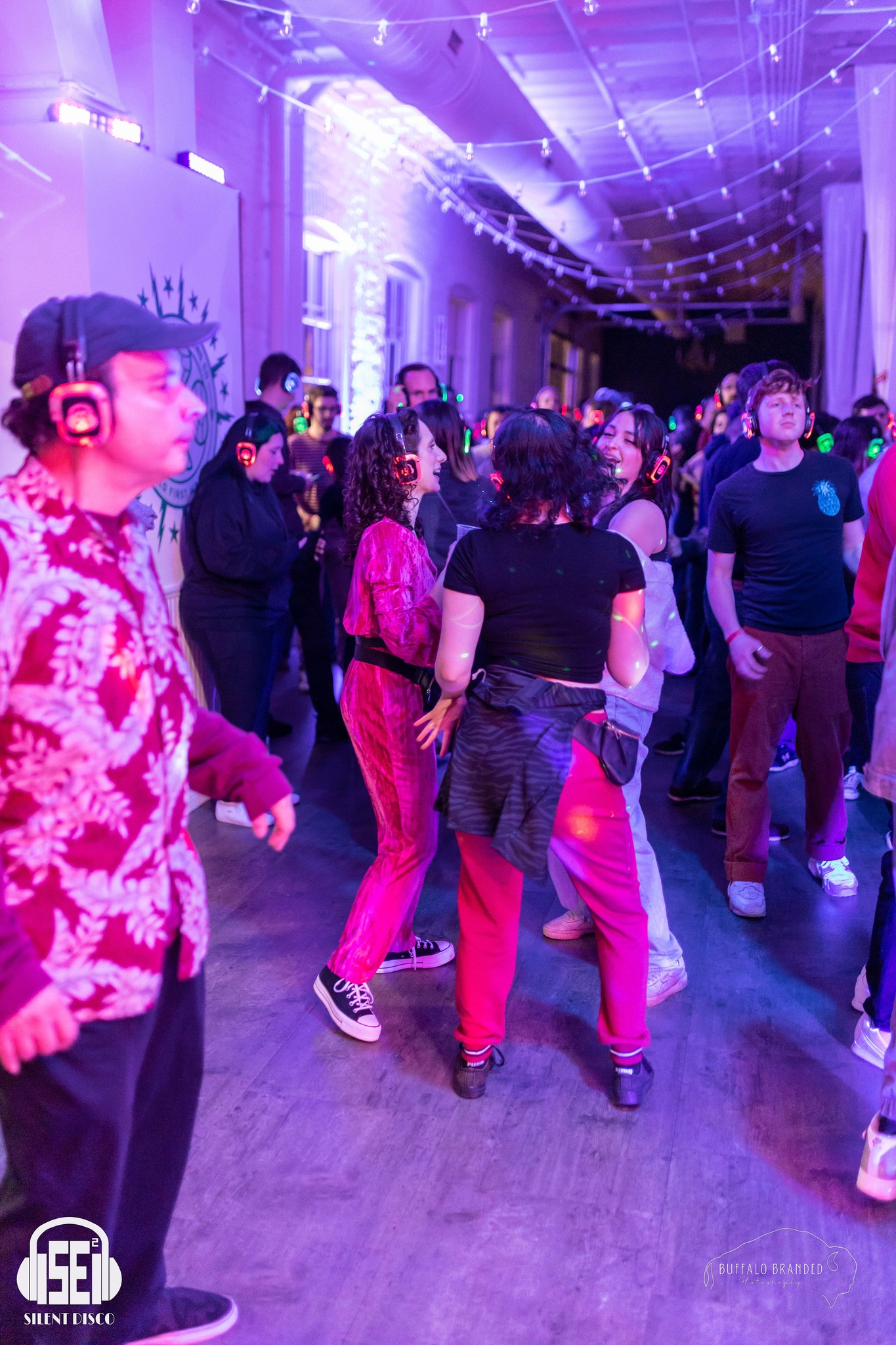 SE2 Silent Disco guests at Resurgence Brewing Company in Buffalo.
