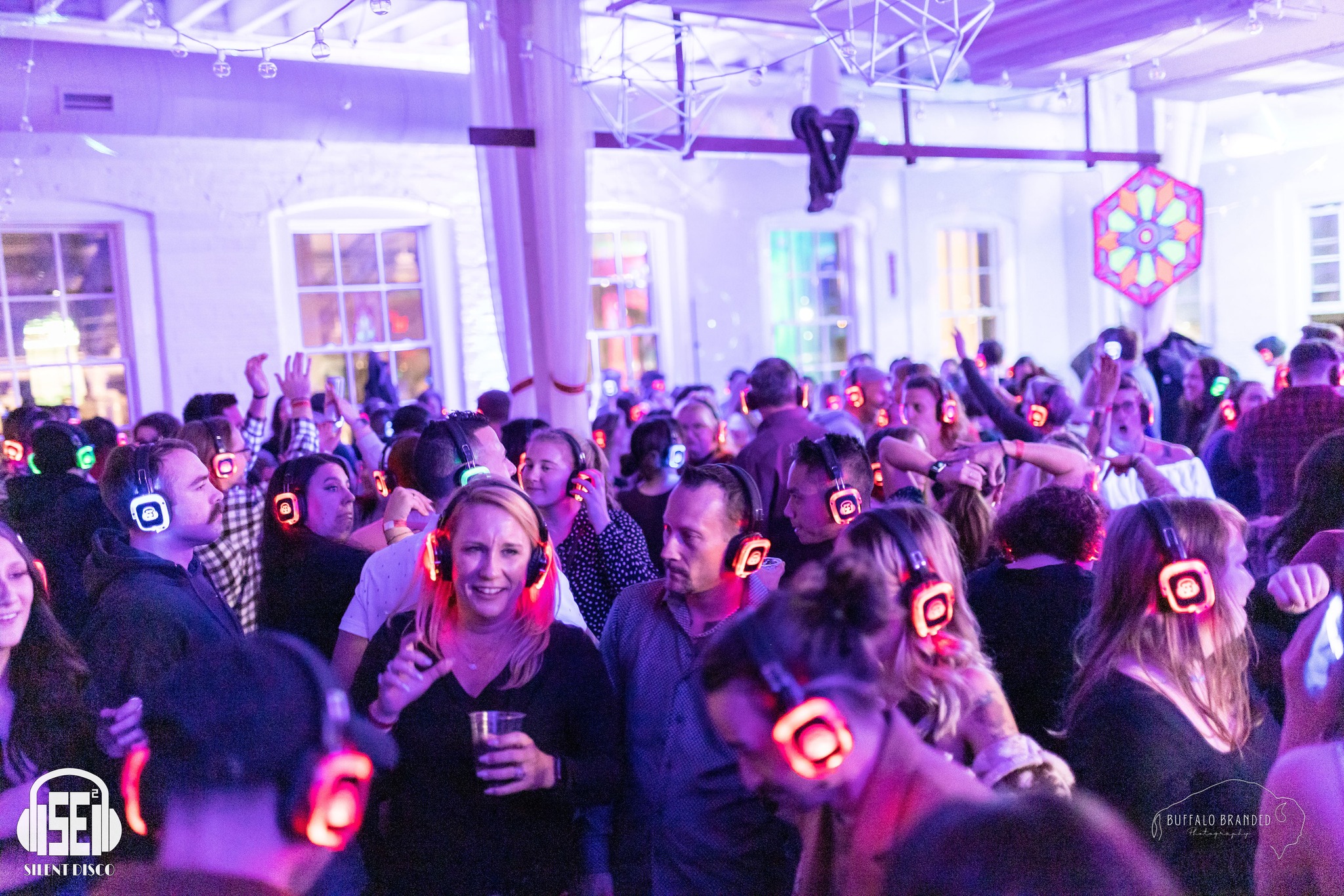 SE2 Silent Disco guests at Resurgence Brewing Company in Buffalo.