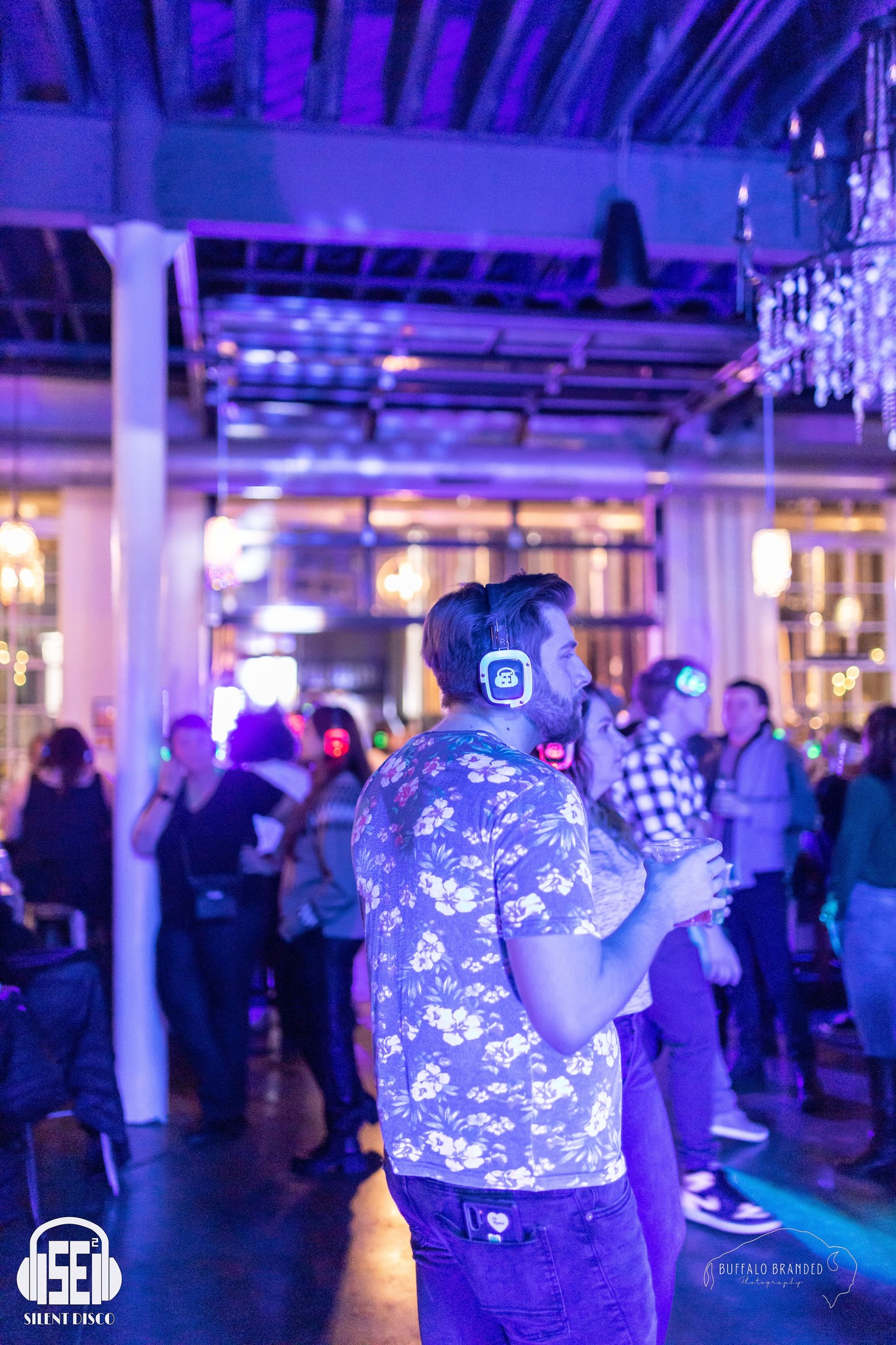 SE2 Silent Disco guests at Resurgence Brewing Company in Buffalo.