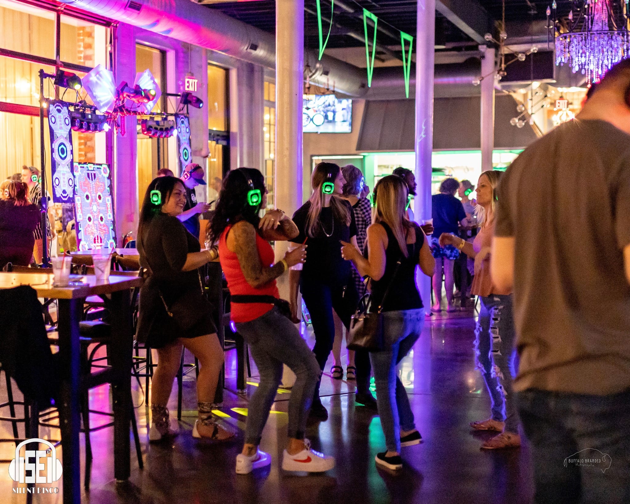SE2 Silent Disco guests at Resurgence Brewing Company in Buffalo.