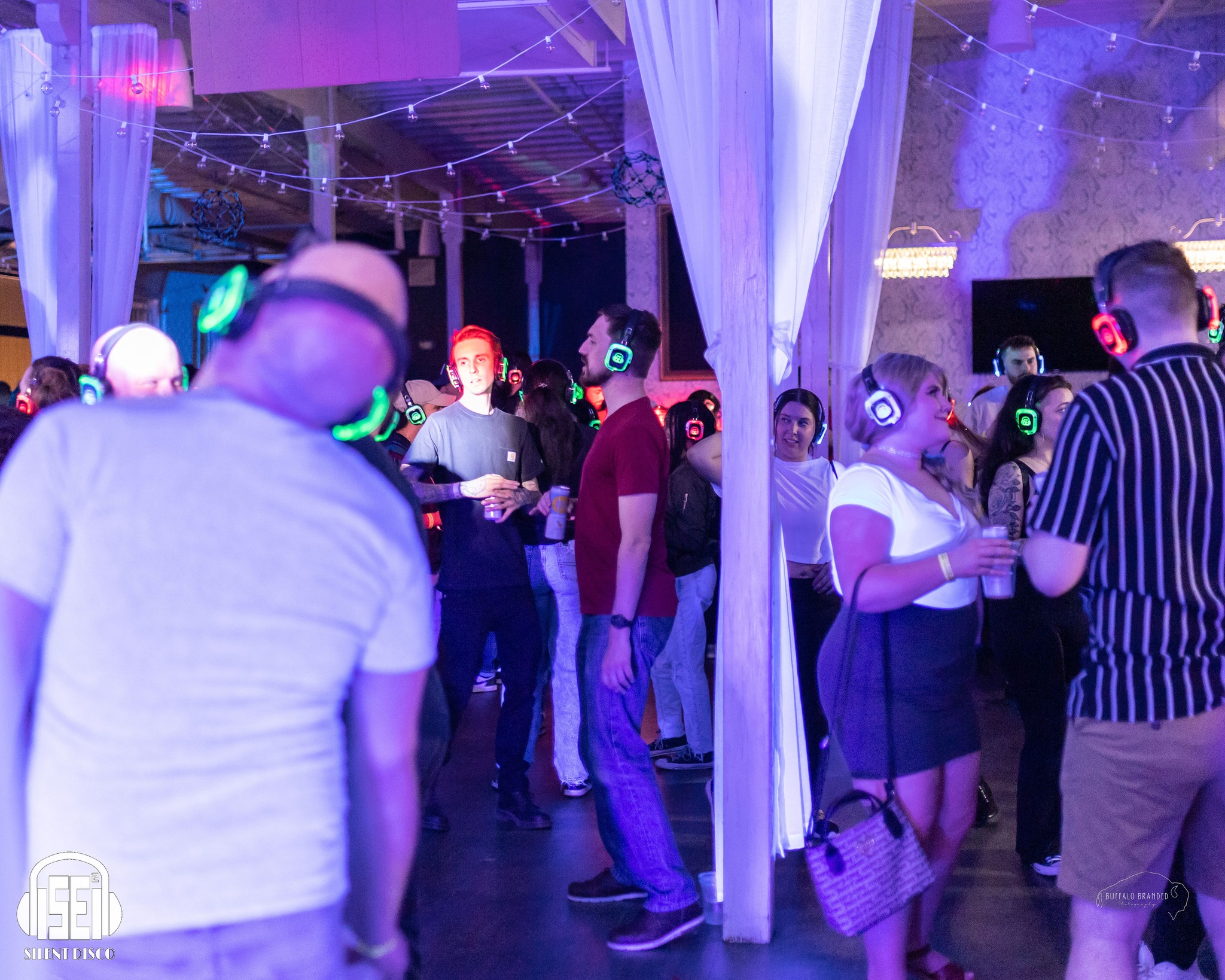 SE2 Silent Disco guests at Resurgence Brewing Company in Buffalo.
