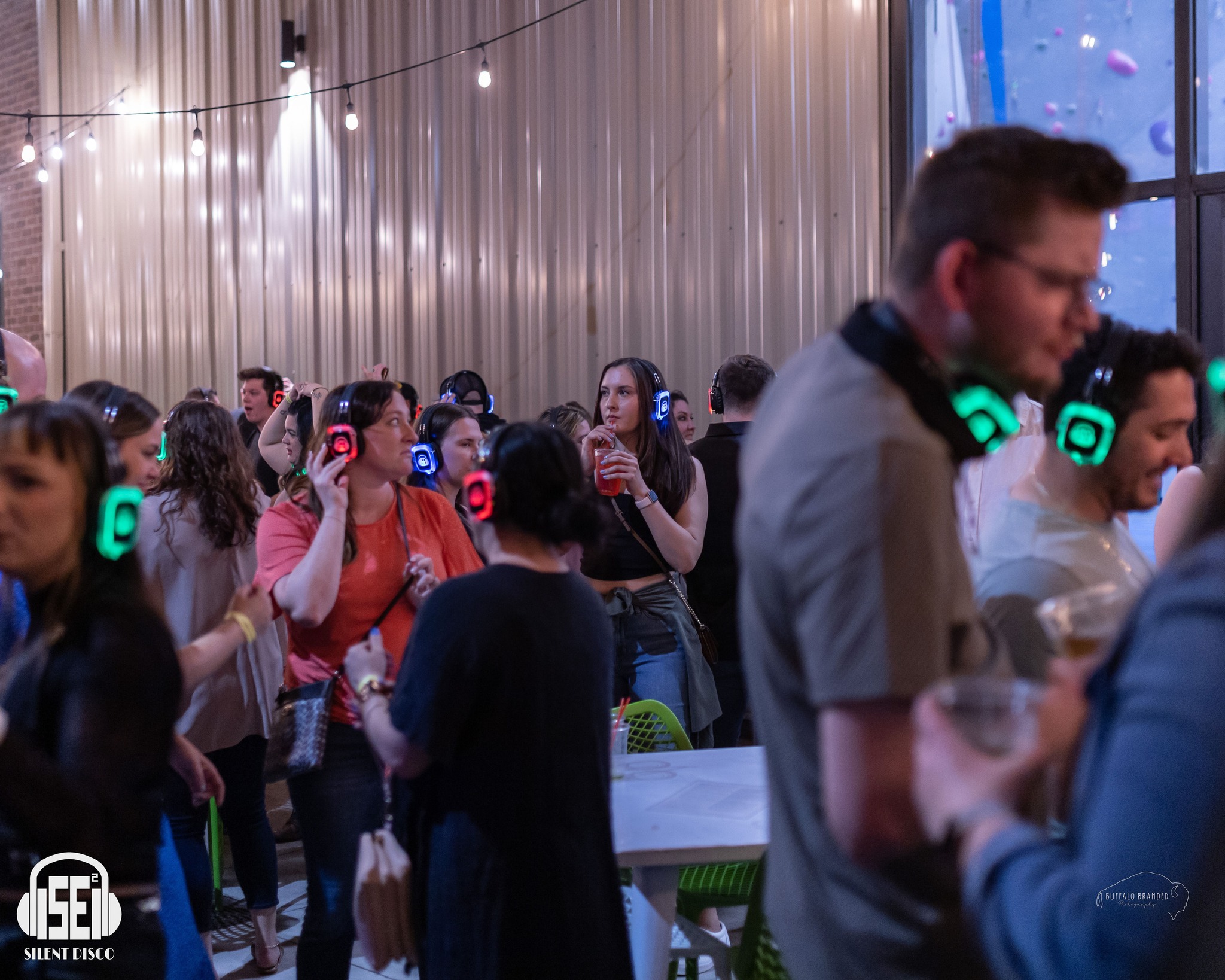 SE2 Silent Disco guests at Resurgence Brewing Company in Buffalo.
