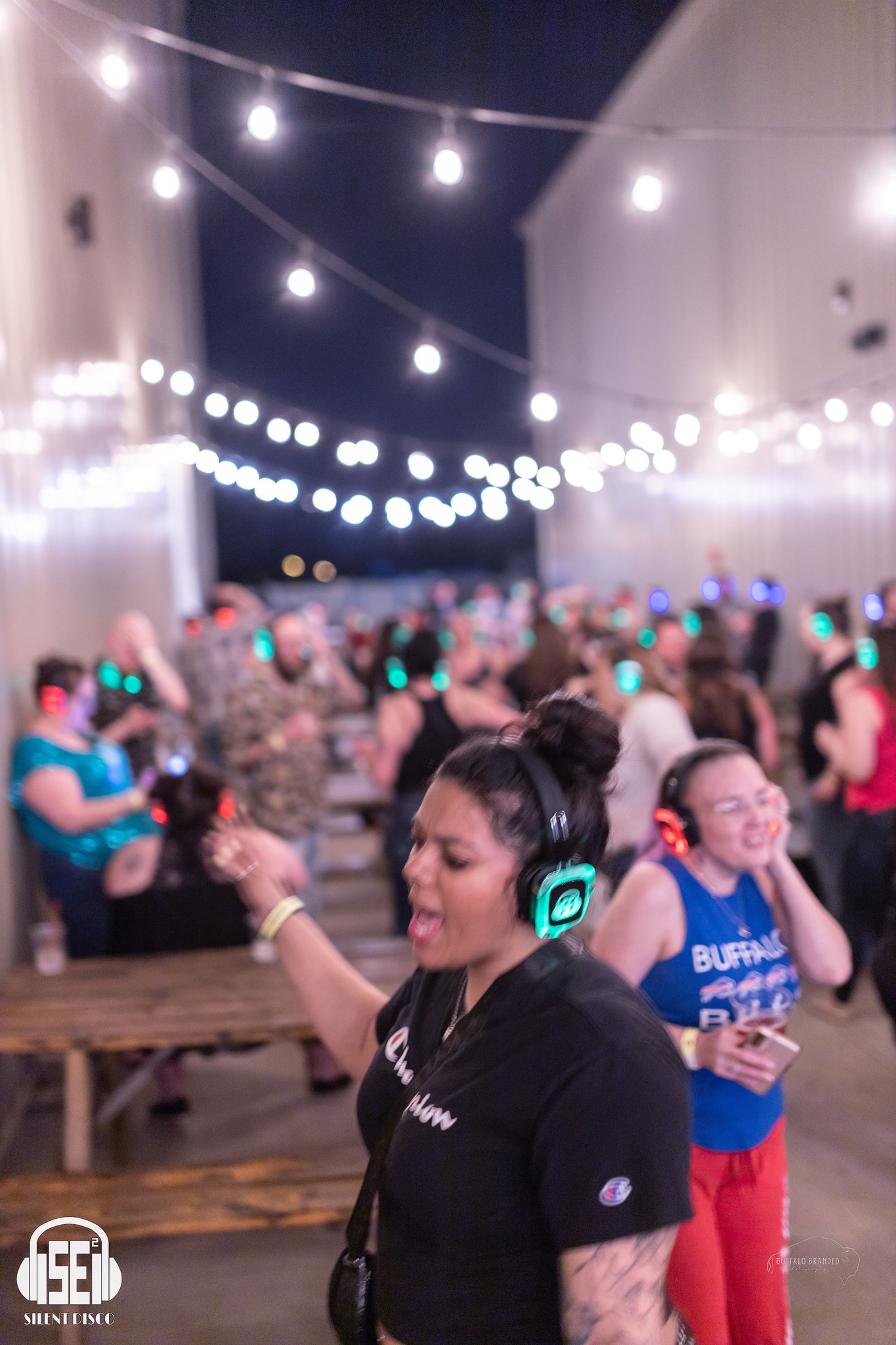 SE2 Silent Disco guests at Resurgence Brewing Company in Buffalo.