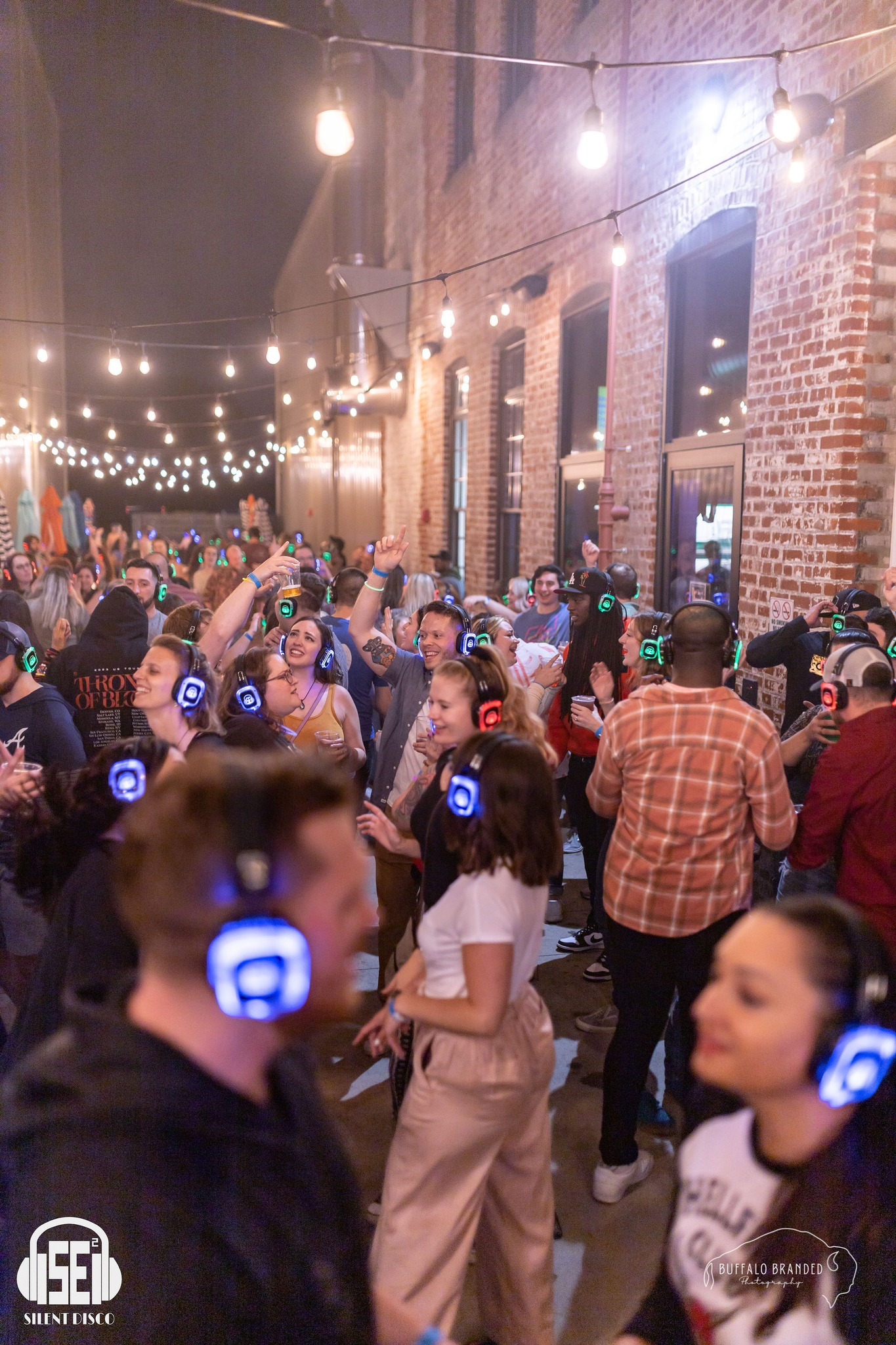 SE2 Silent Disco guests at Resurgence Brewing Company in Buffalo.