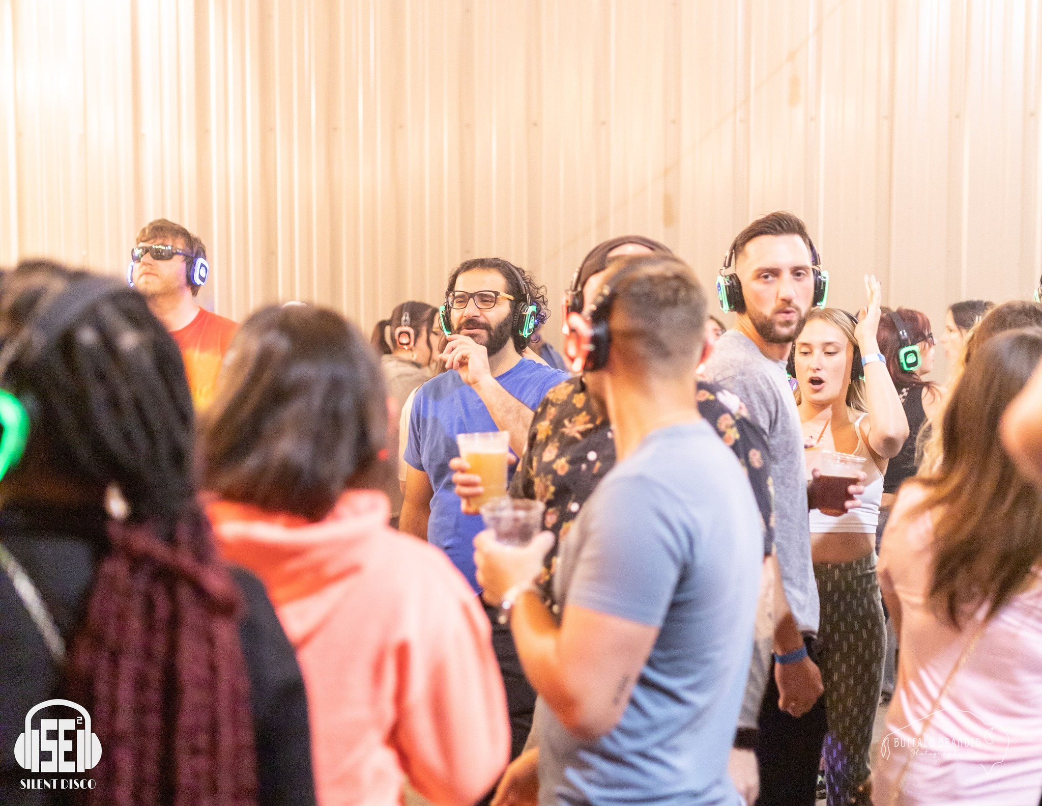 SE2 Silent Disco guests at Resurgence Brewing Company in Buffalo.