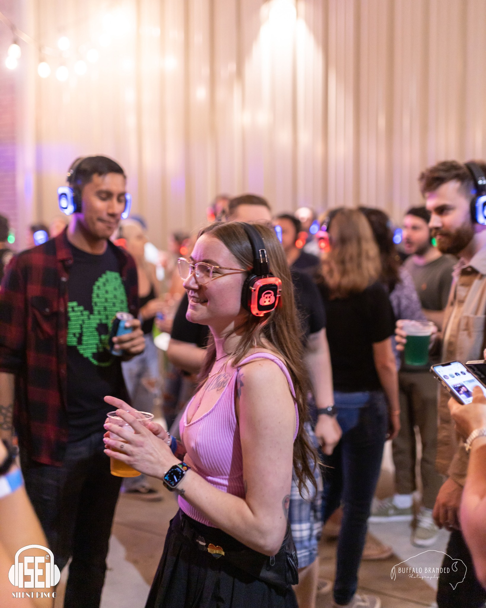 SE2 Silent Disco guests at Resurgence Brewing Company in Buffalo.