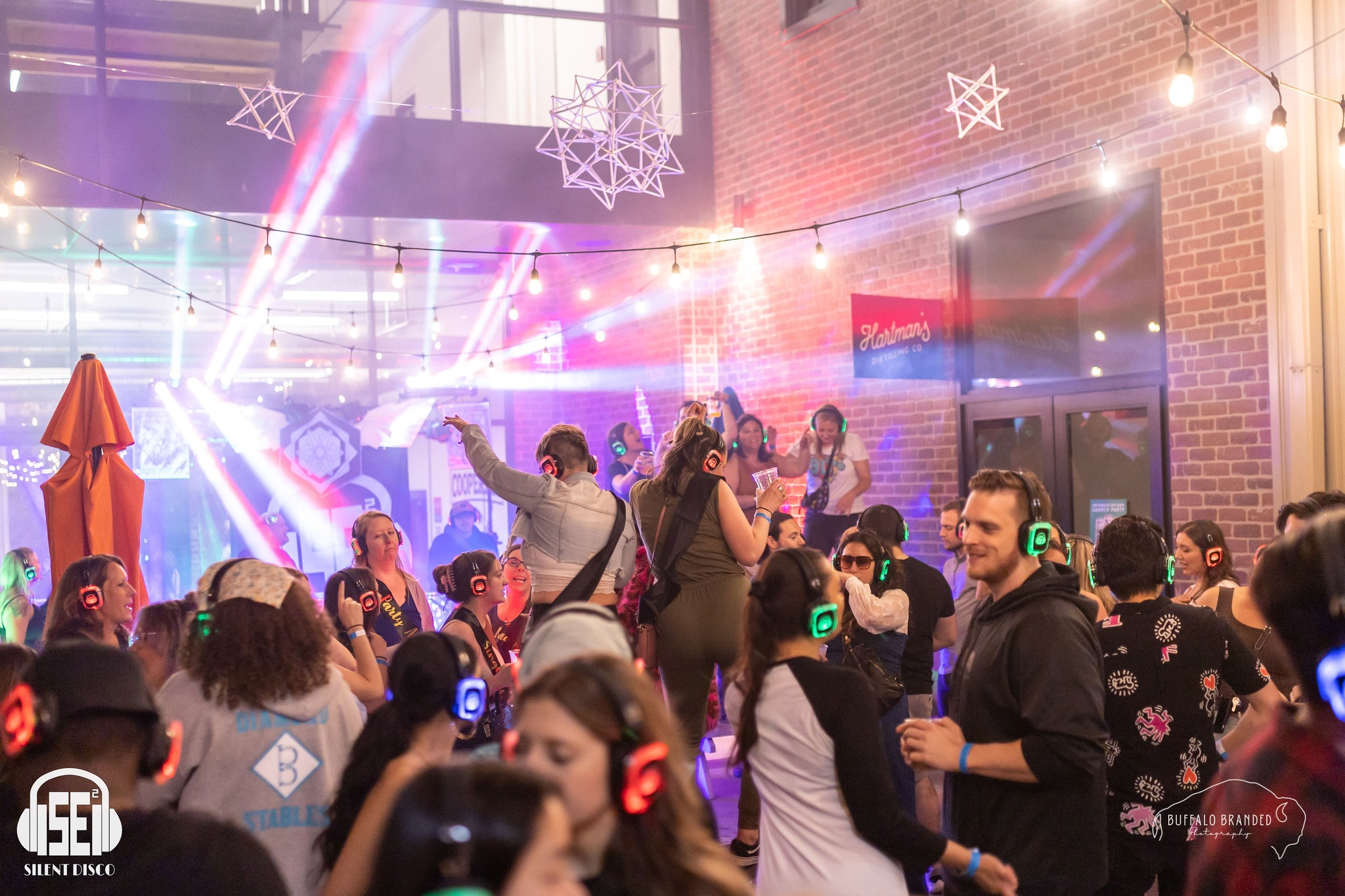 SE2 Silent Disco guests at Resurgence Brewing Company in Buffalo.