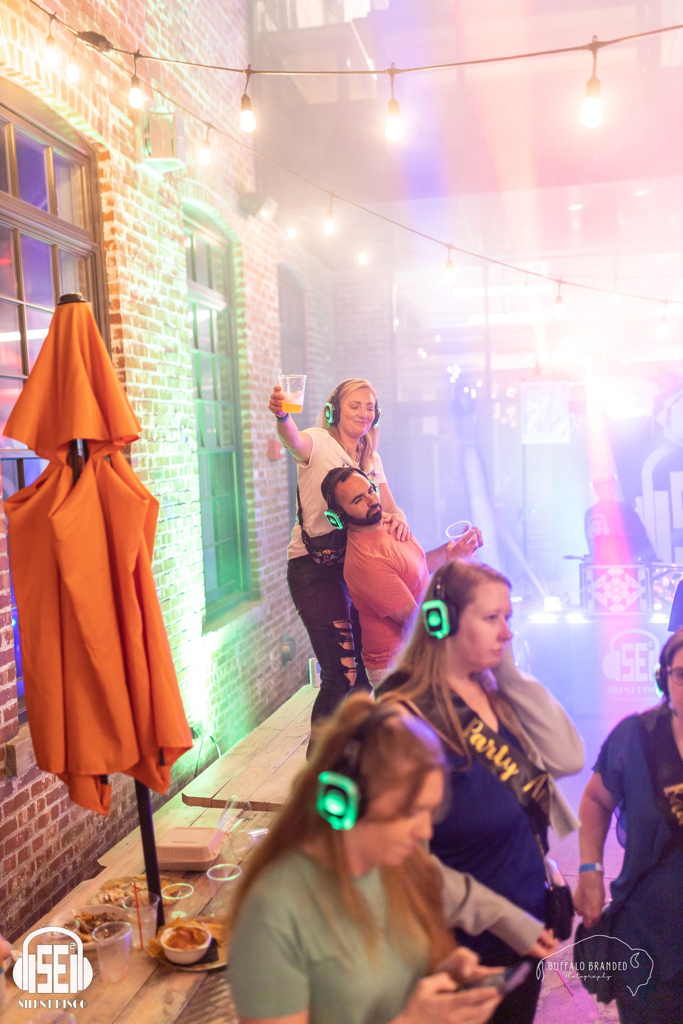 SE2 Silent Disco guests at Resurgence Brewing Company in Buffalo.