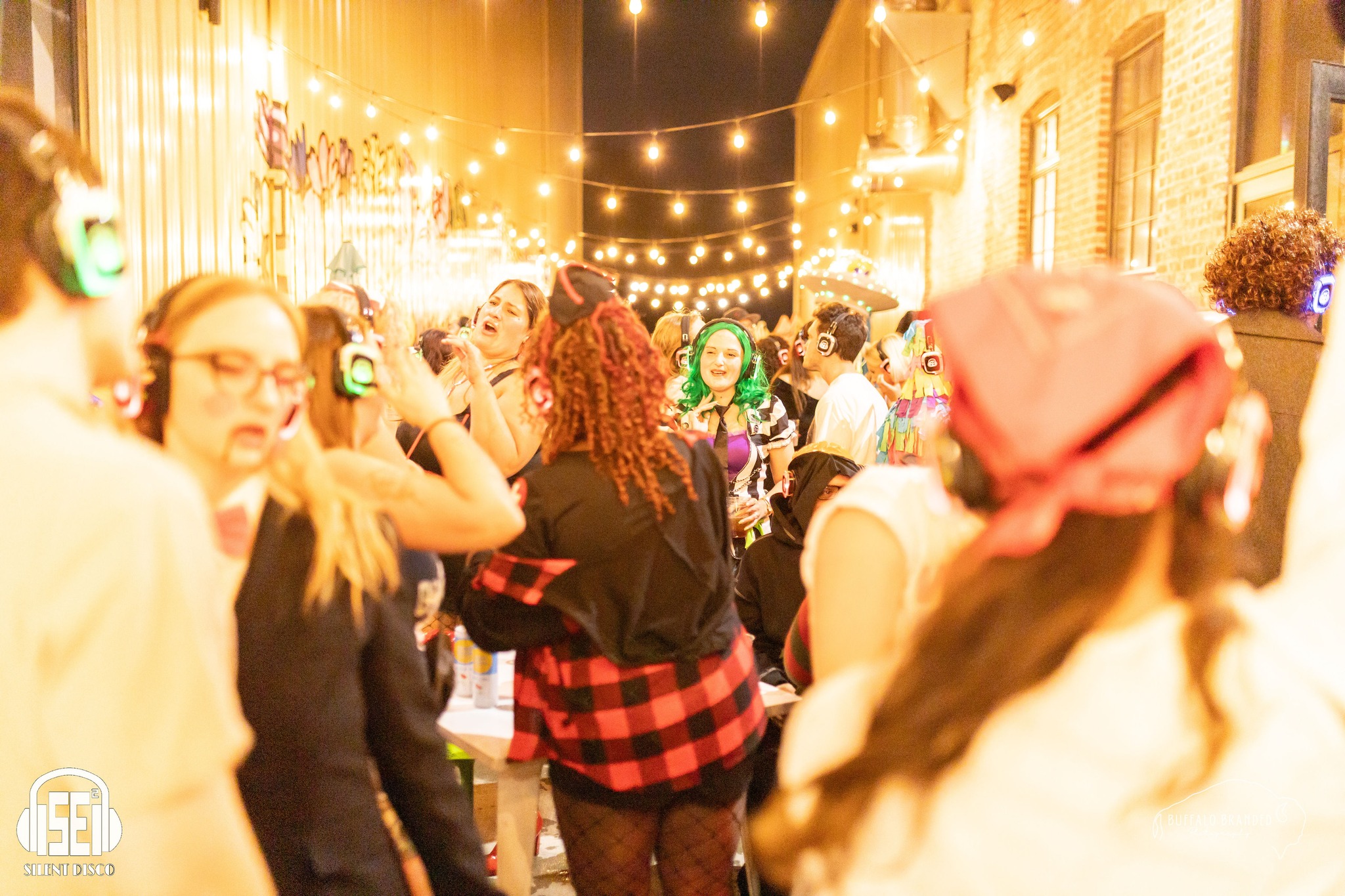 SE2 Silent Disco guests at Resurgence Brewing Company in Buffalo.