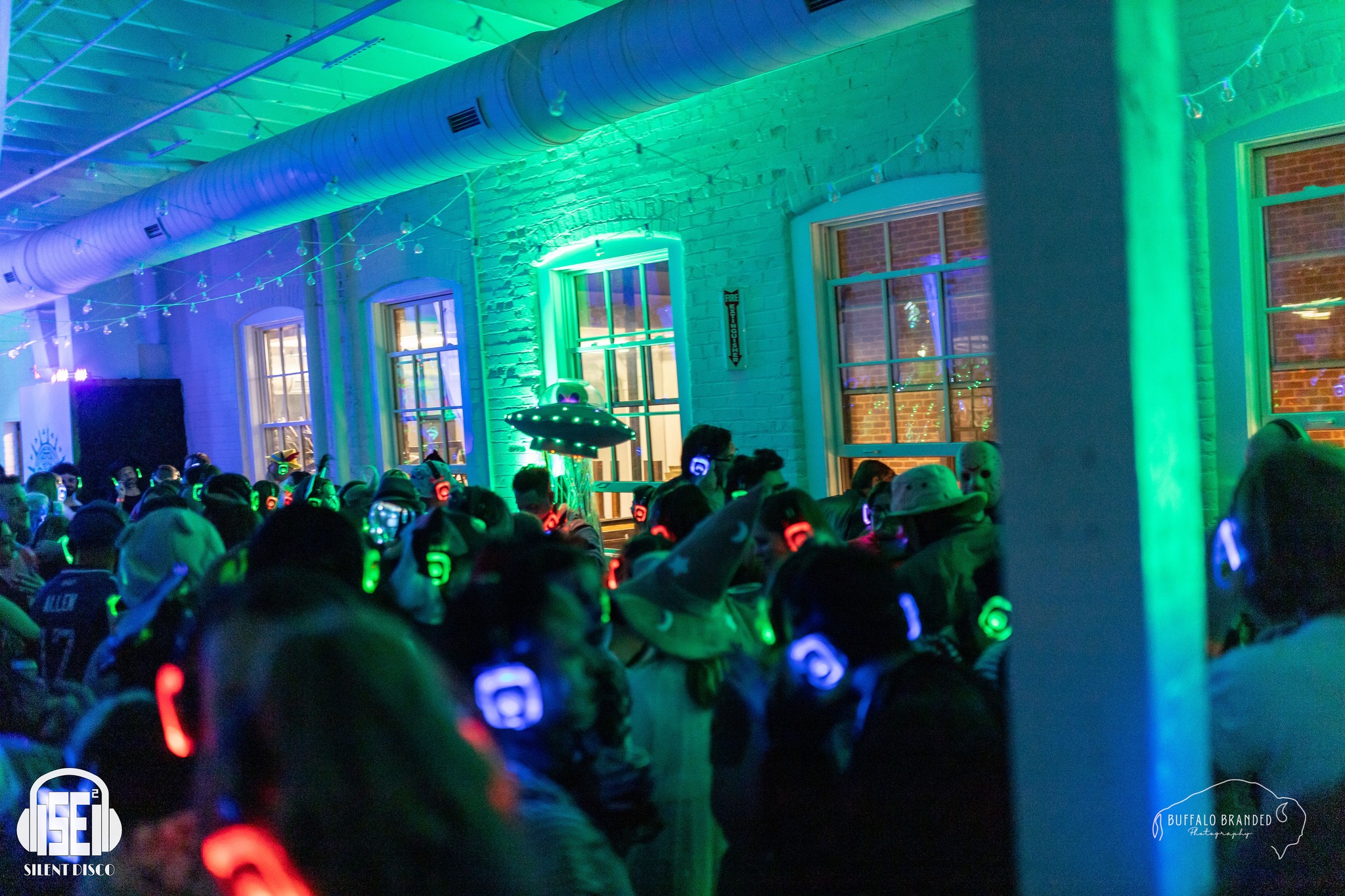 SE2 Silent Disco guests at Resurgence Brewing Company in Buffalo.