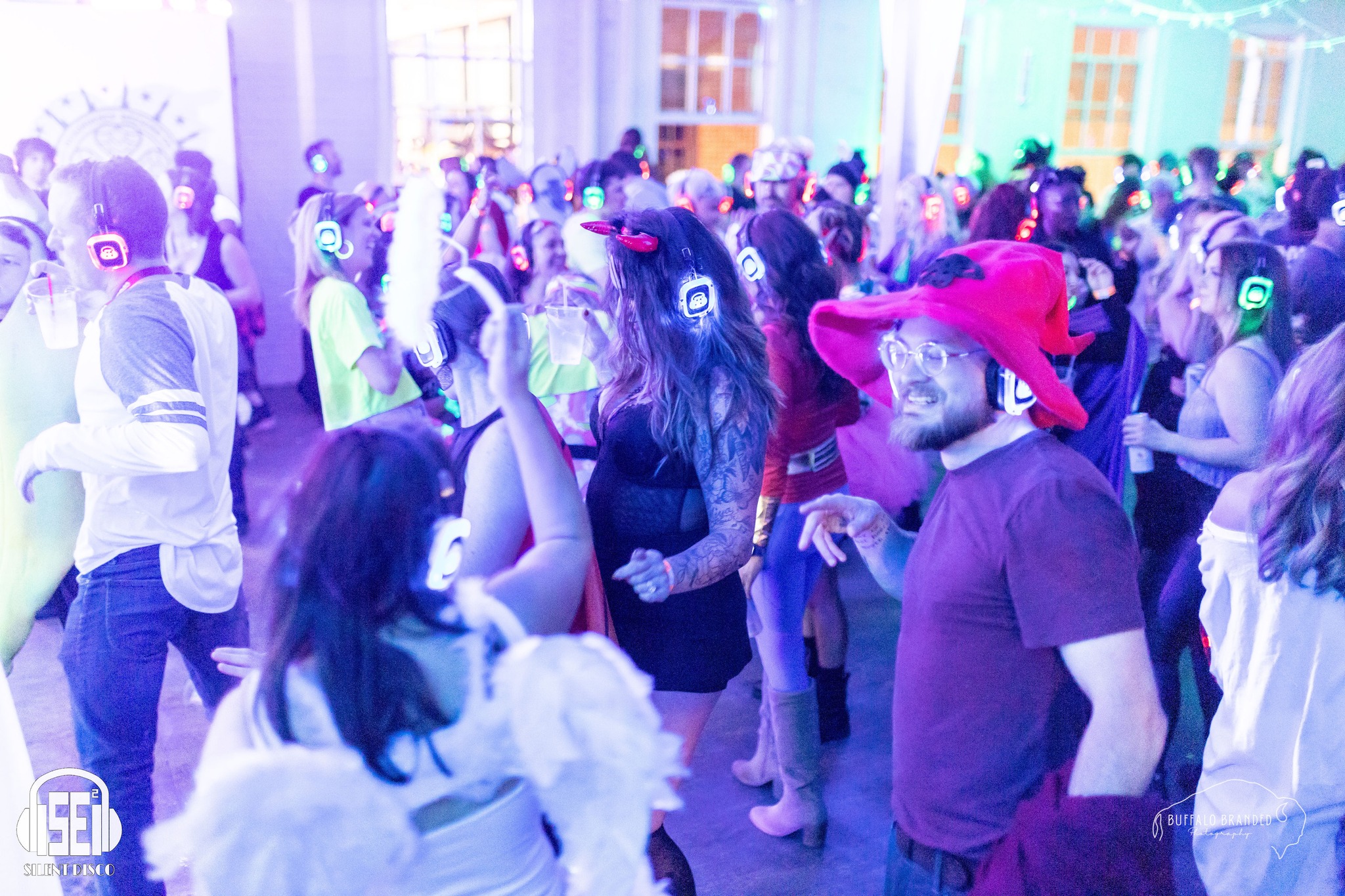 SE2 Silent Disco guests at Resurgence Brewing Company in Buffalo.