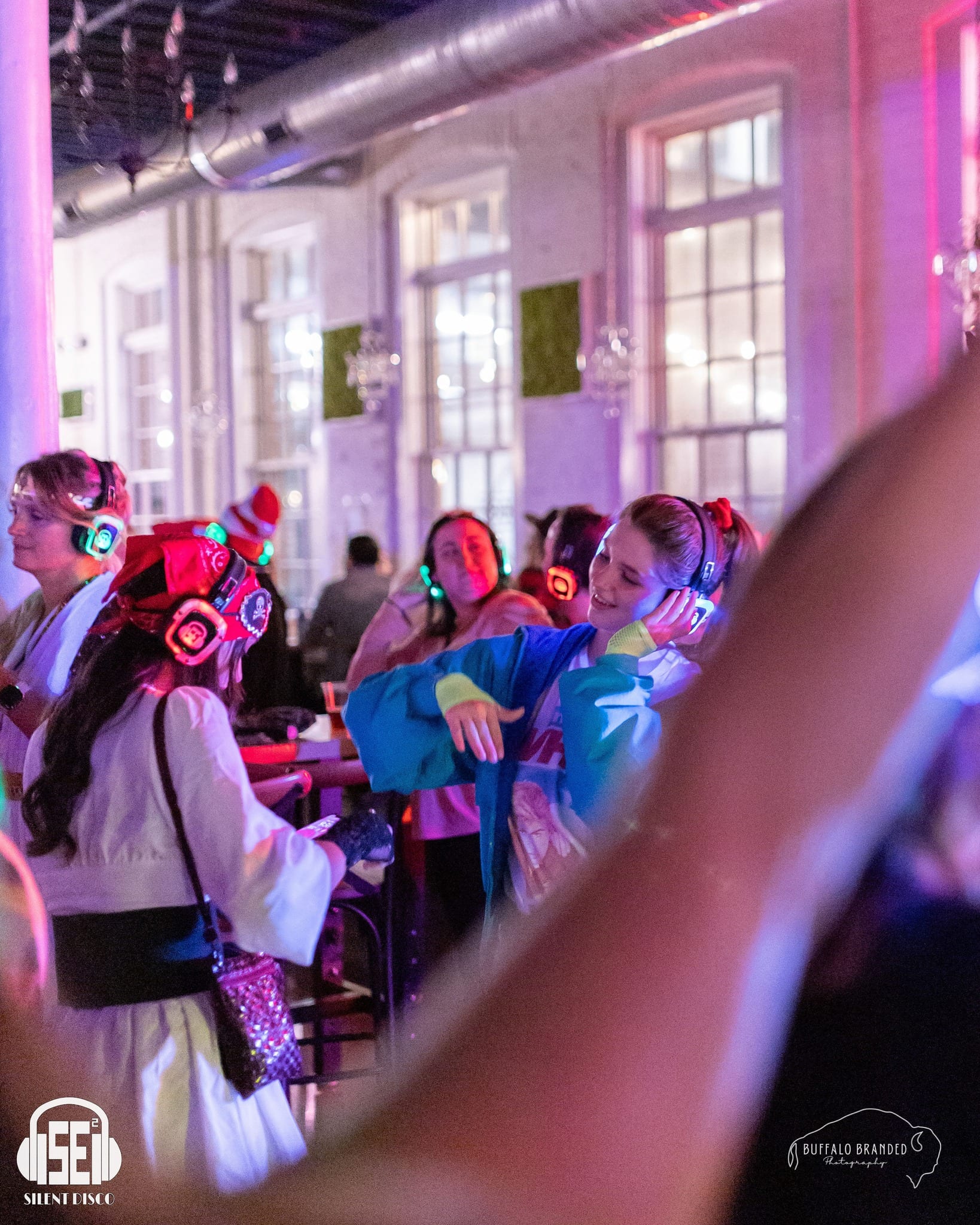 SE2 Silent Disco guests at Resurgence Brewing Company in Buffalo.