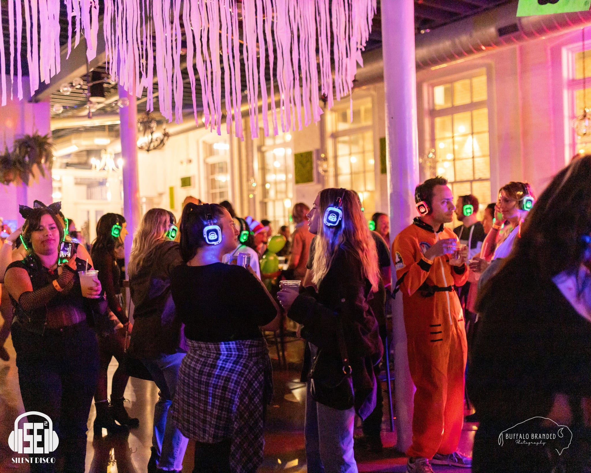 SE2 Silent Disco guests at Resurgence Brewing Company in Buffalo.