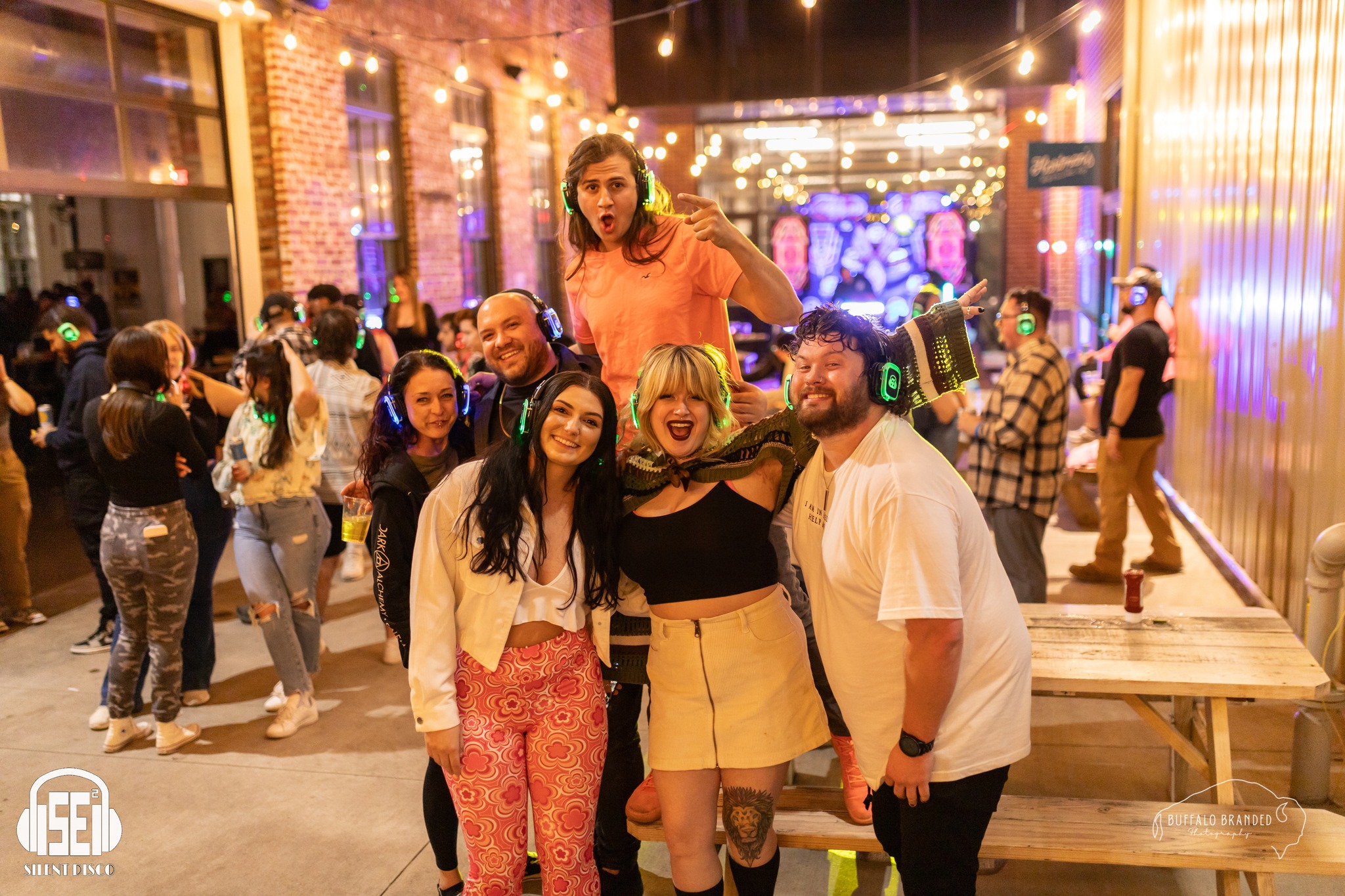 SE2 Silent Disco guests at Resurgence Brewing Company in Buffalo.