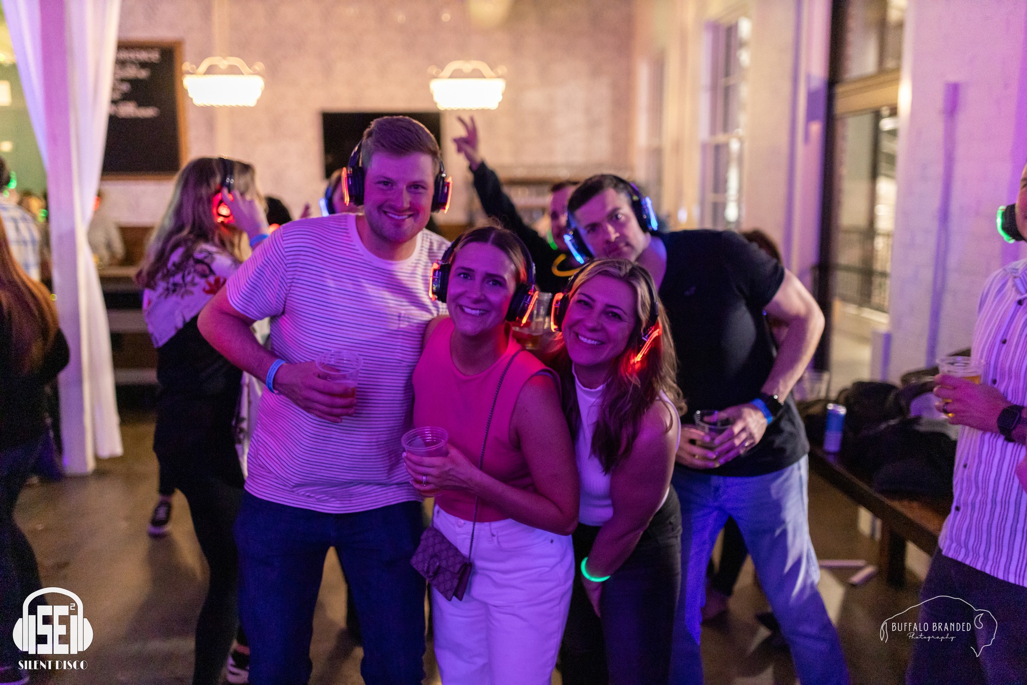 SE2 Silent Disco guests at Resurgence Brewing Company in Buffalo.