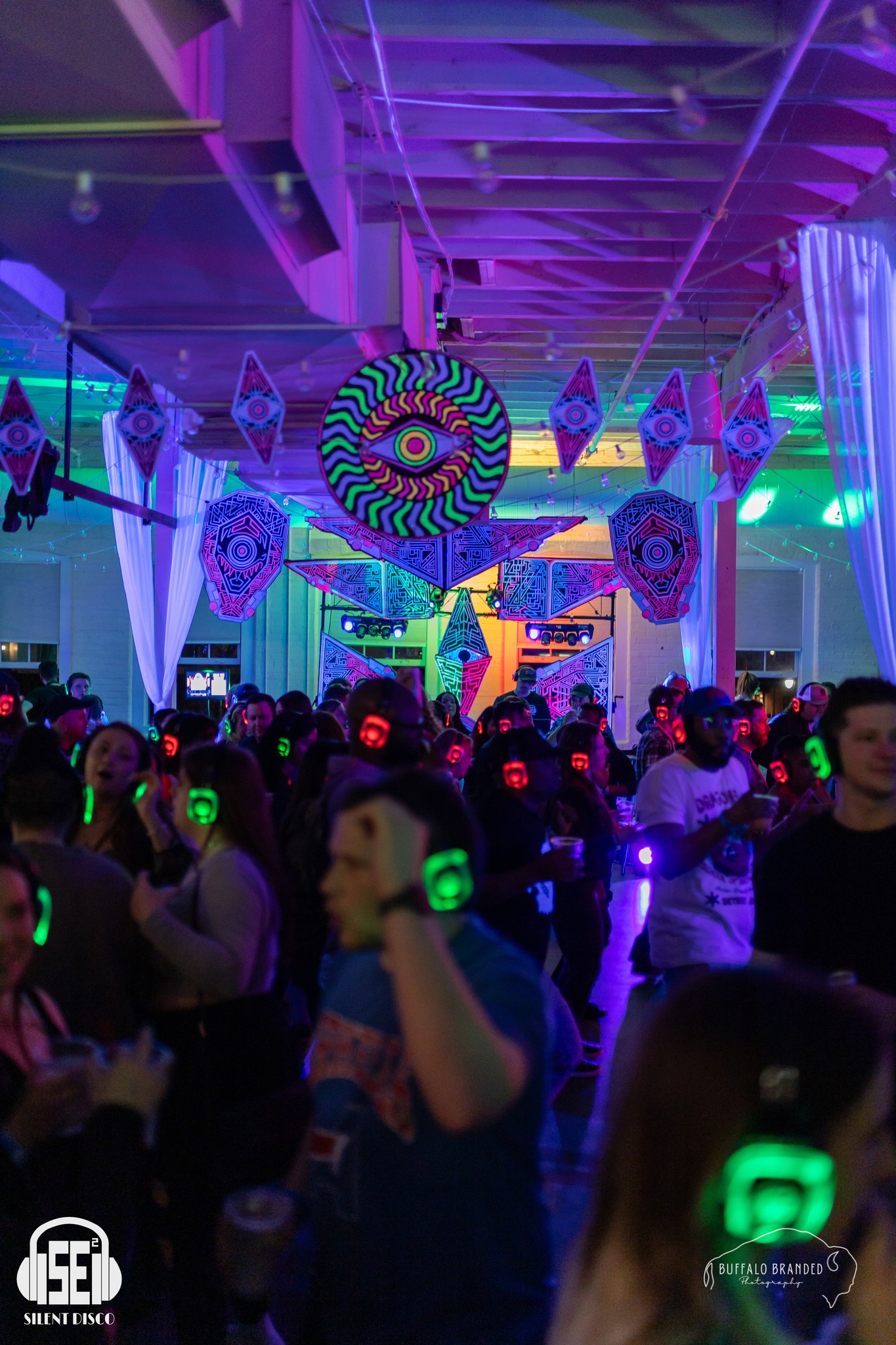 SE2 Silent Disco guests at Resurgence Brewing Company in Buffalo.