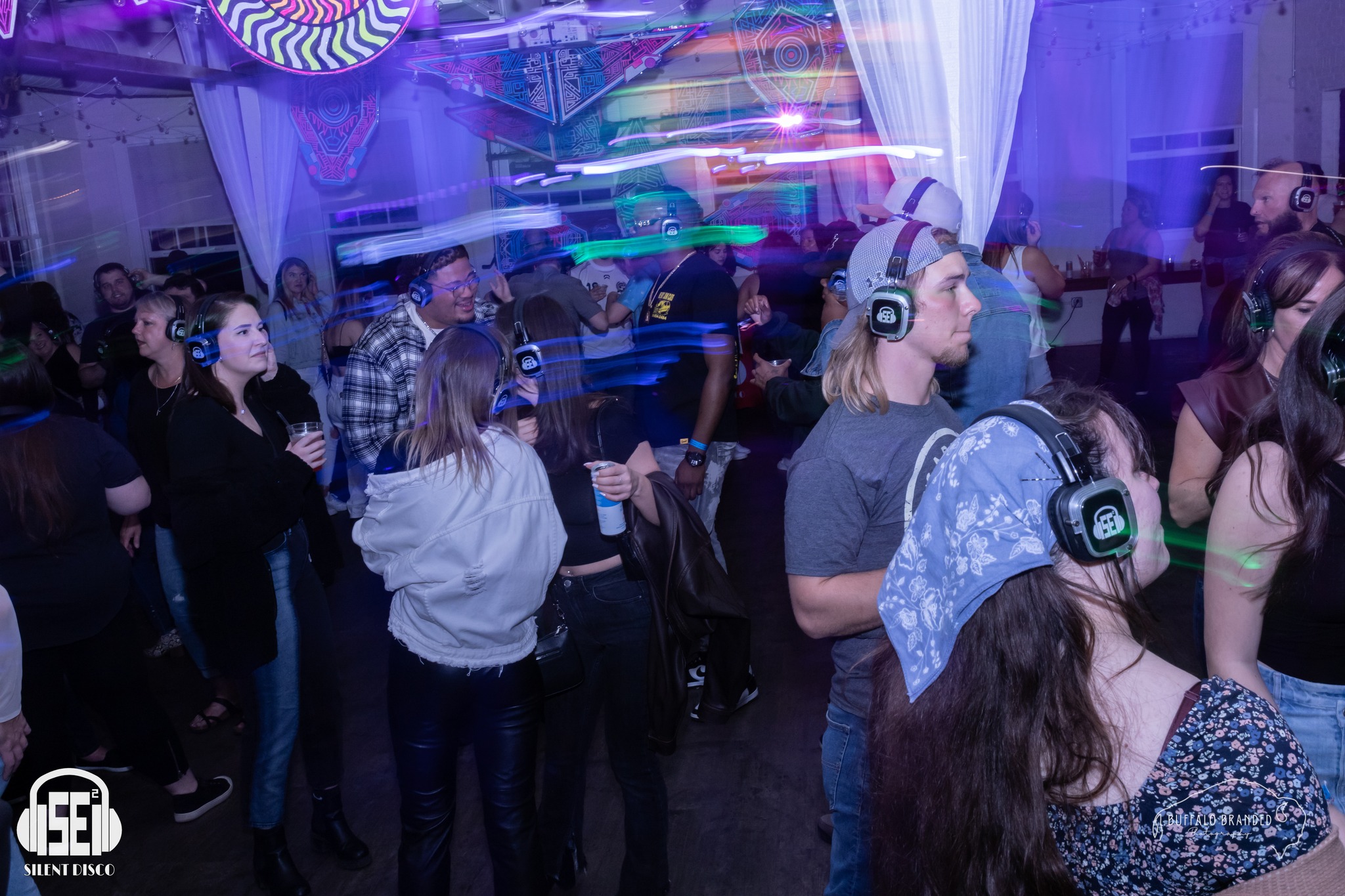 SE2 Silent Disco guests at Resurgence Brewing Company in Buffalo.