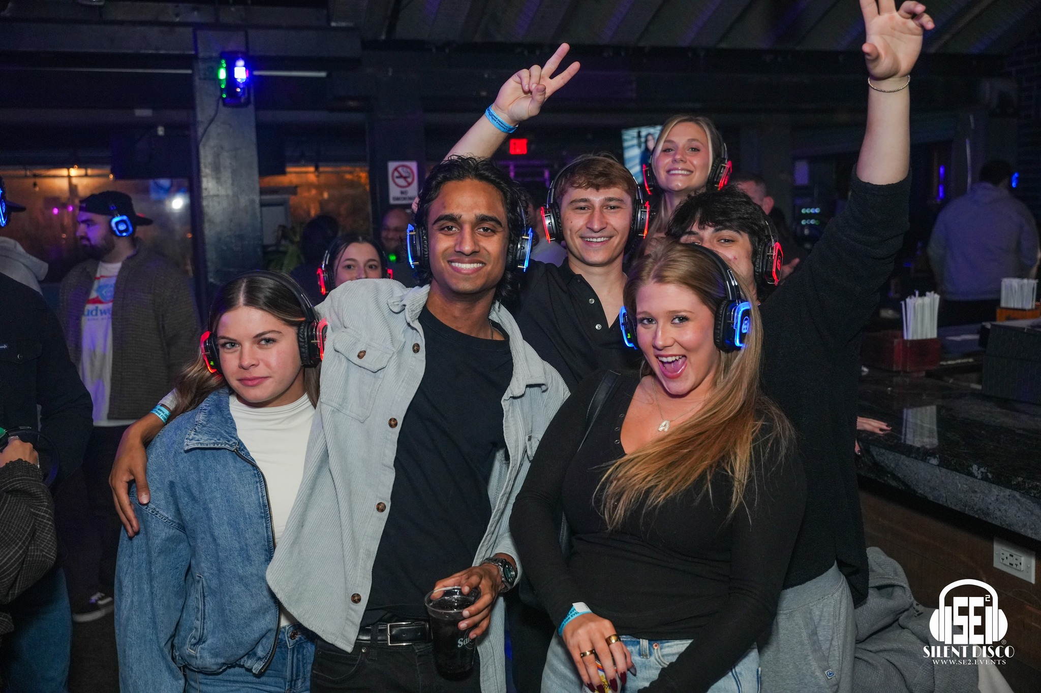 SE2 Silent Disco guests at Santora's in Williamsville.