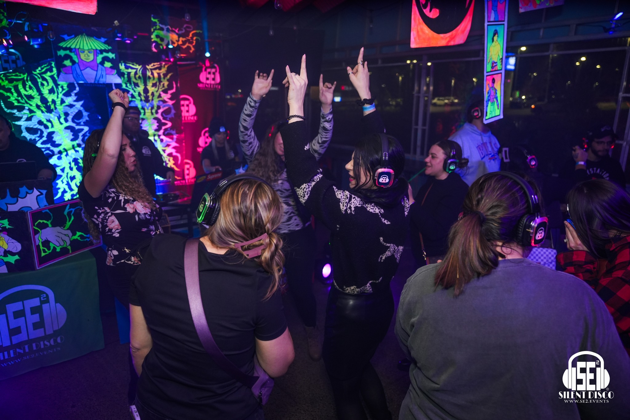 SE2 Silent Disco guests at Santora's in Williamsville.