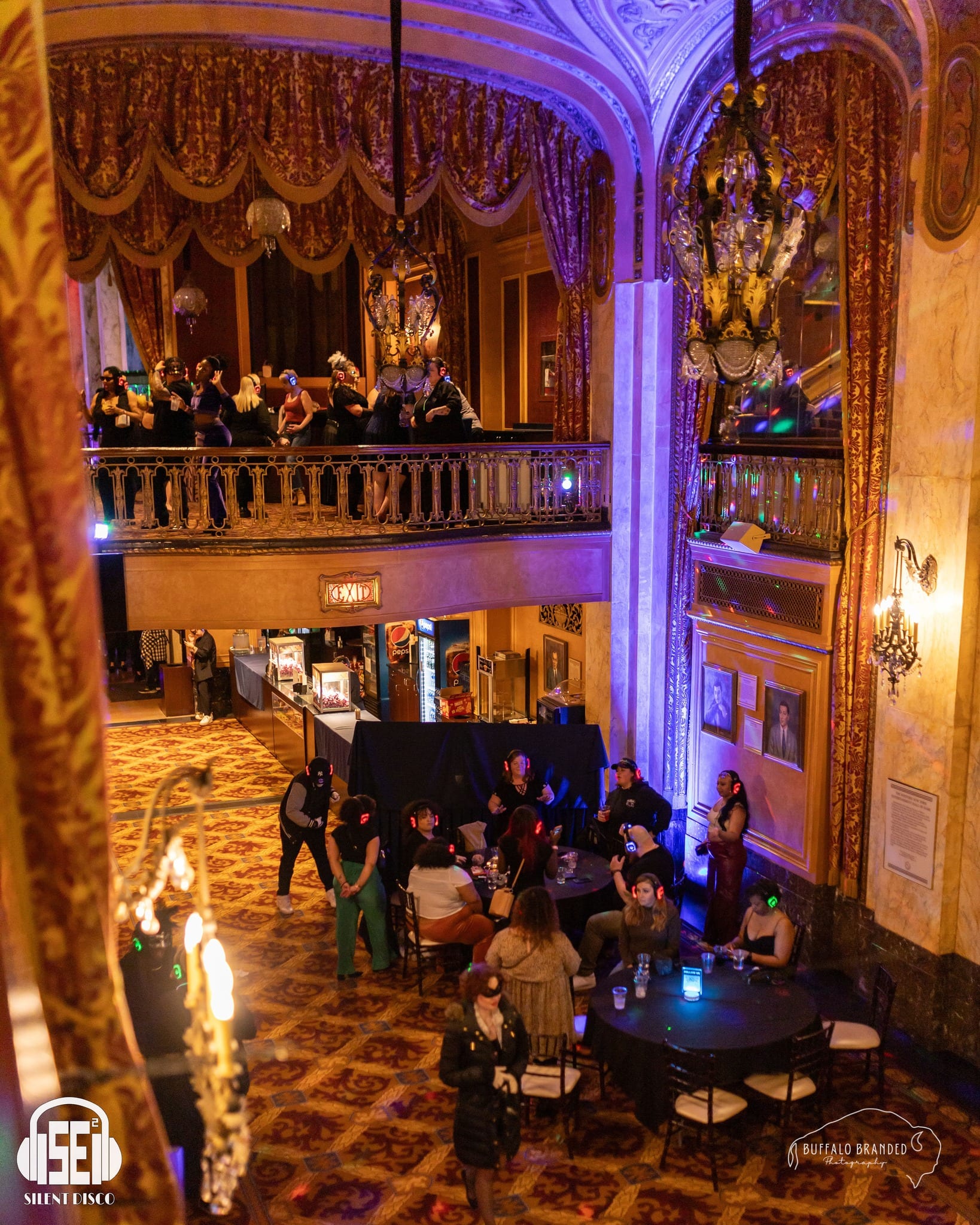 SE2 Silent Disco guests at Shea's Performing Arts Center in Buffalo.