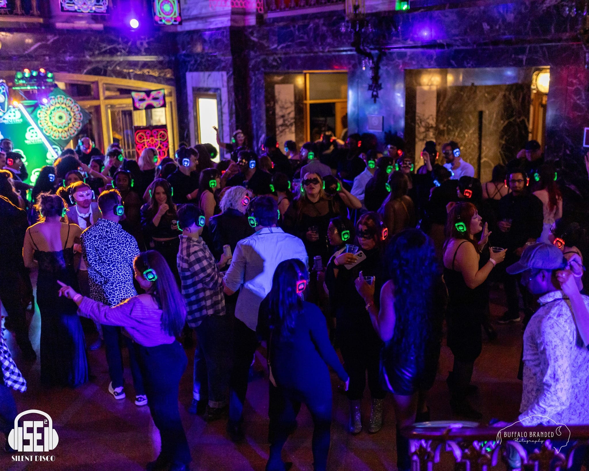 SE2 Silent Disco guests at Shea's Performing Arts Center in Buffalo.