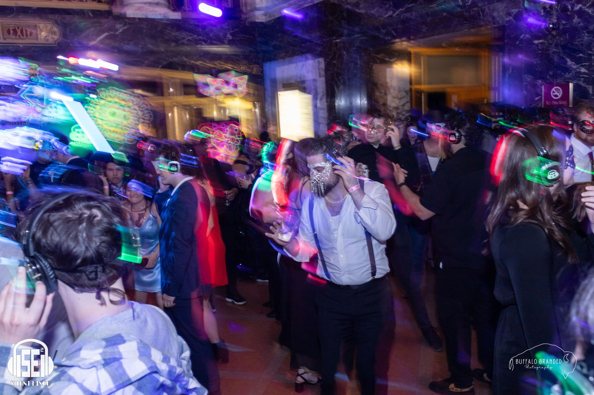 SE2 Silent Disco guests at Shea's Performing Arts Center in Buffalo.