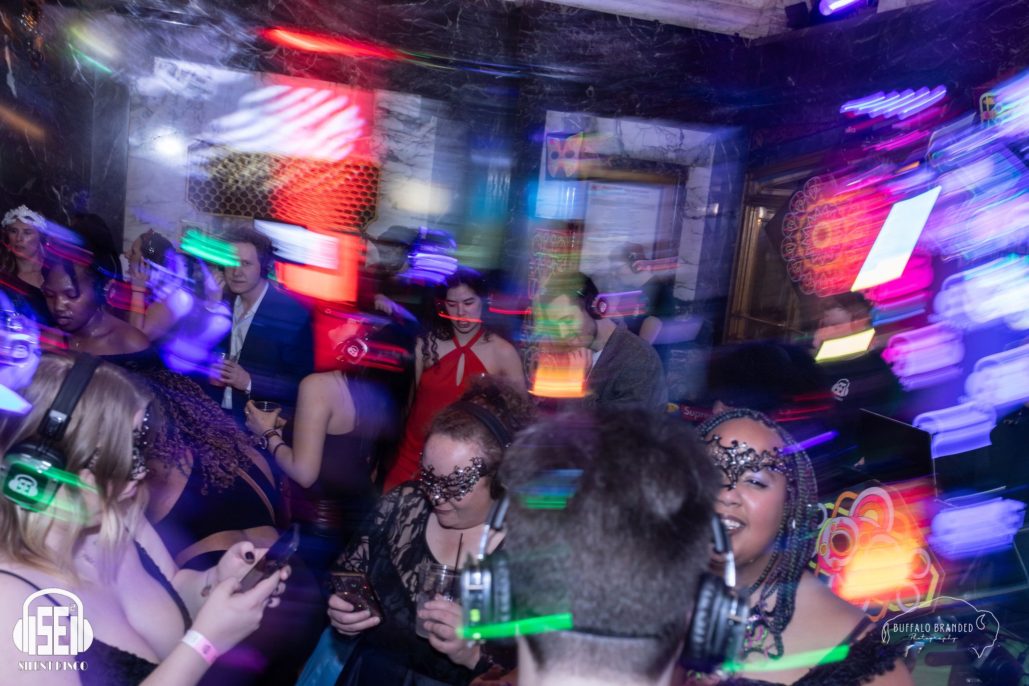 SE2 Silent Disco guests at Shea's Performing Arts Center in Buffalo.